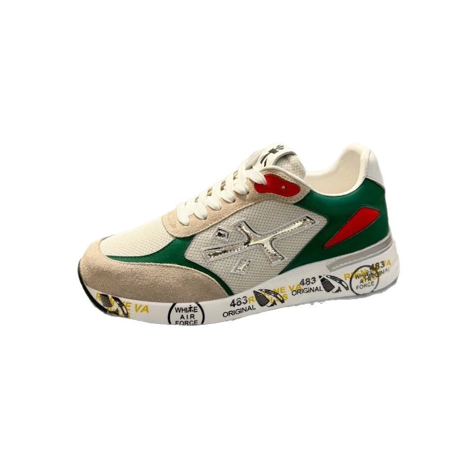 Premiata Sneakers Low-Top Lace-Up Logo with Graphic-Print Sole image 5