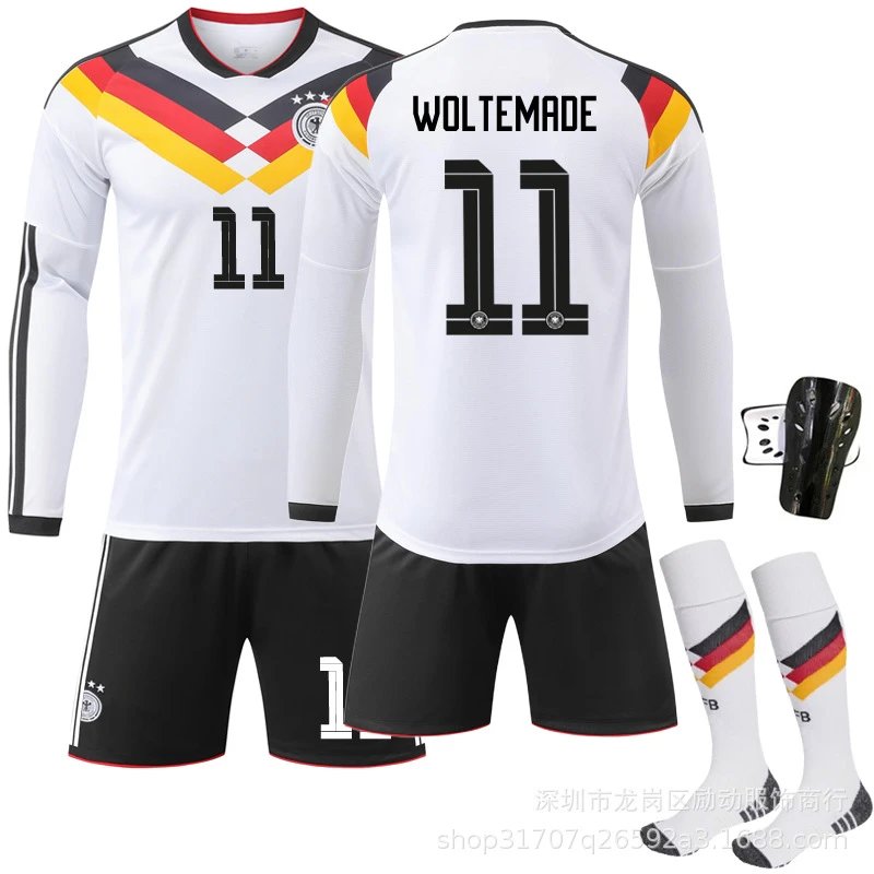 Design Germany National Team Inspired Soccer Jersey Set White / Black Multicolor Jersey - 6