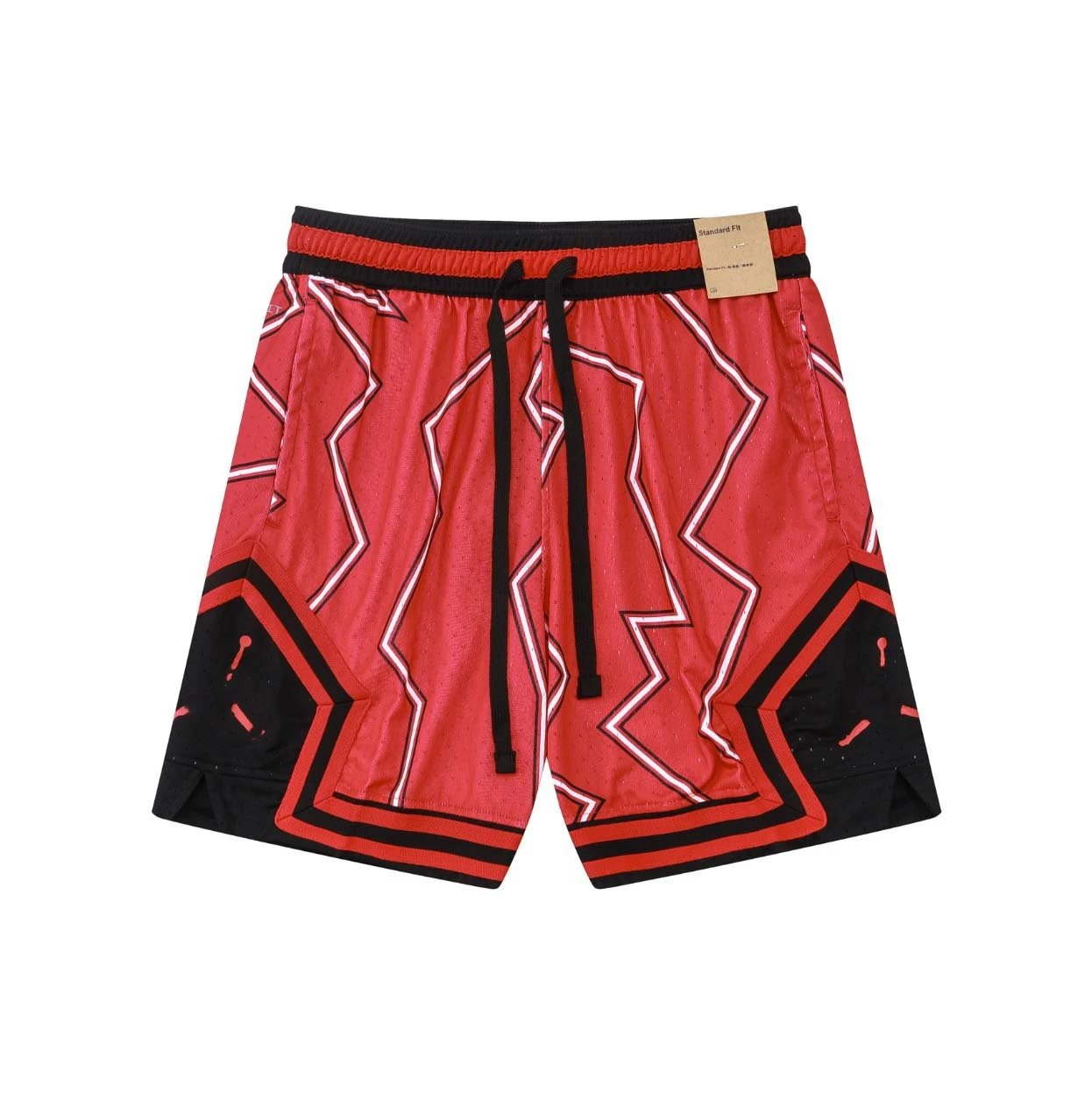 Design Mesh Basketball Shorts Blue and Cream - 4