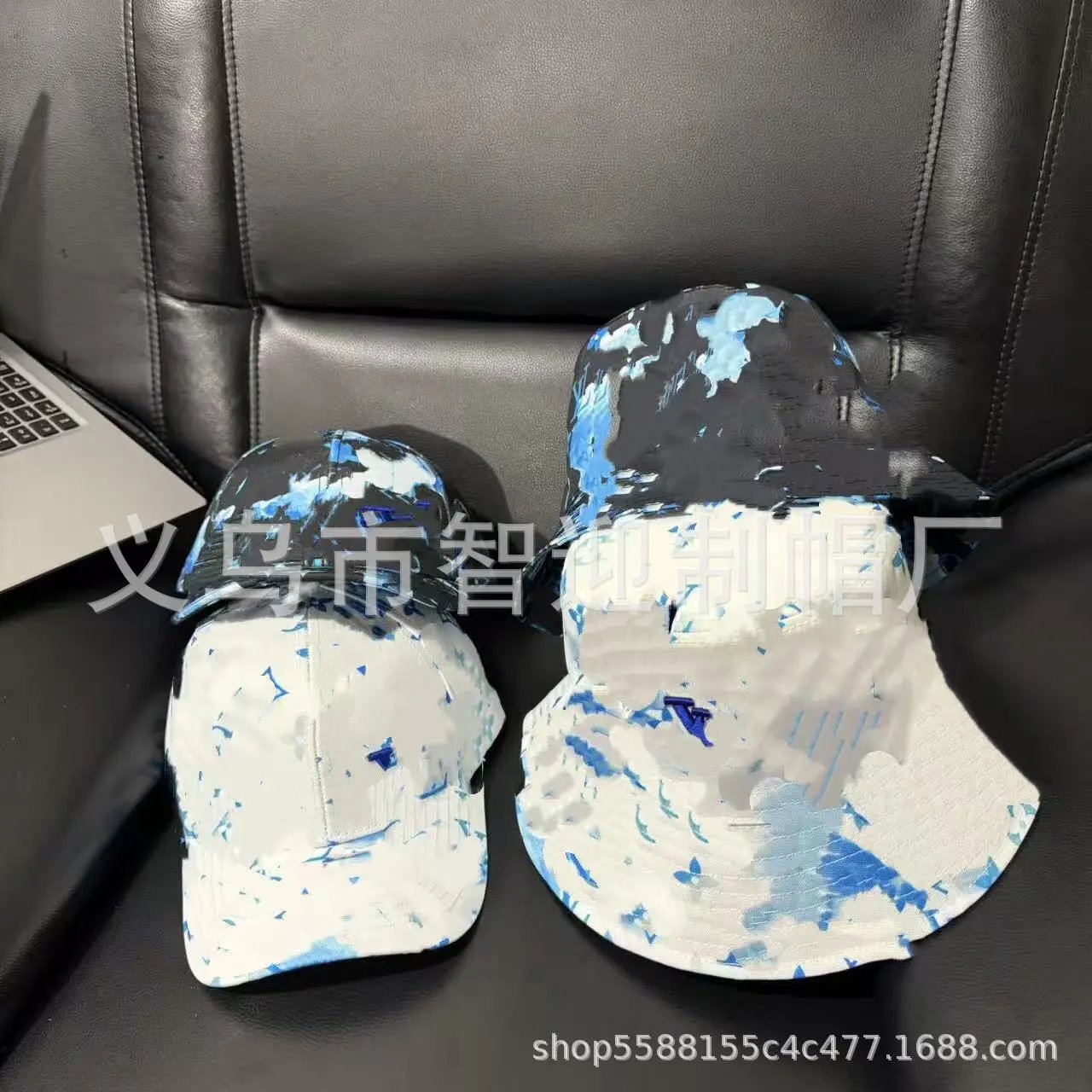 Gucci GG Marmont Bucket Hat Black Denim - 5