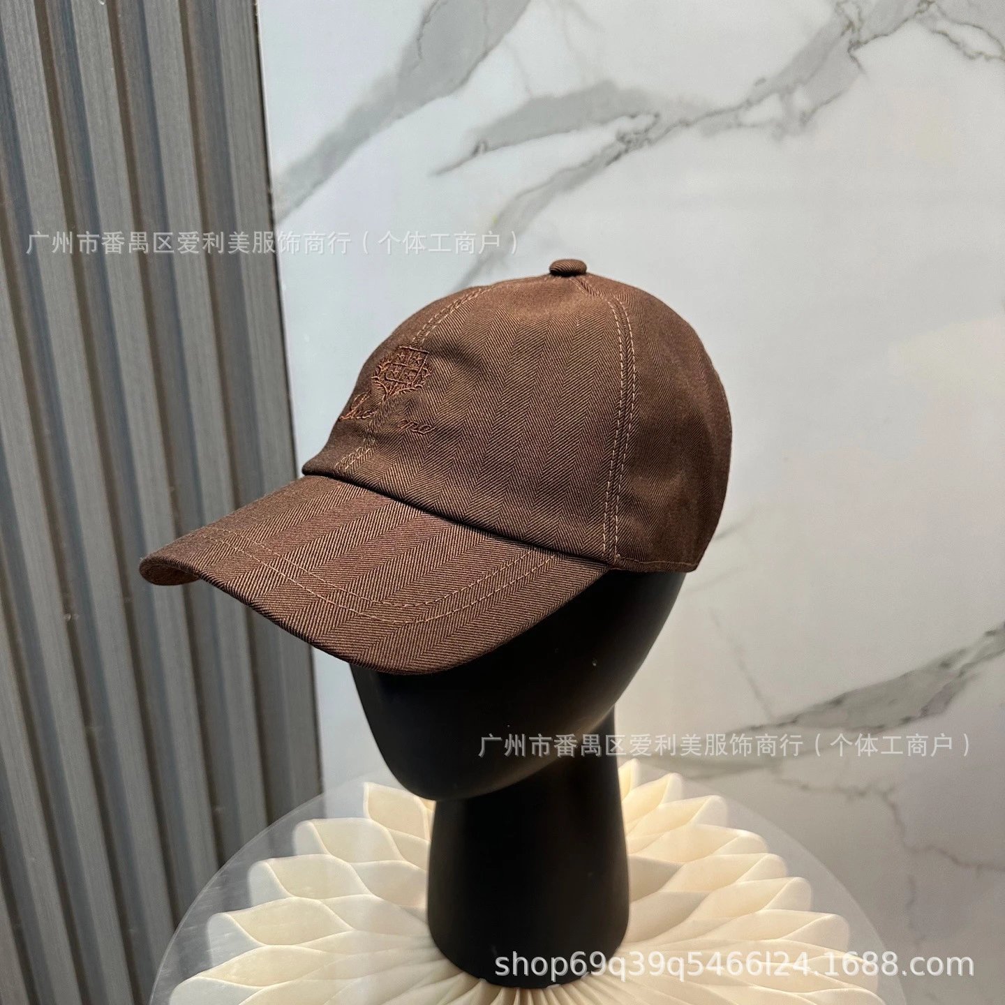 Design Embroidered Logo Navy Baseball Cap - 7