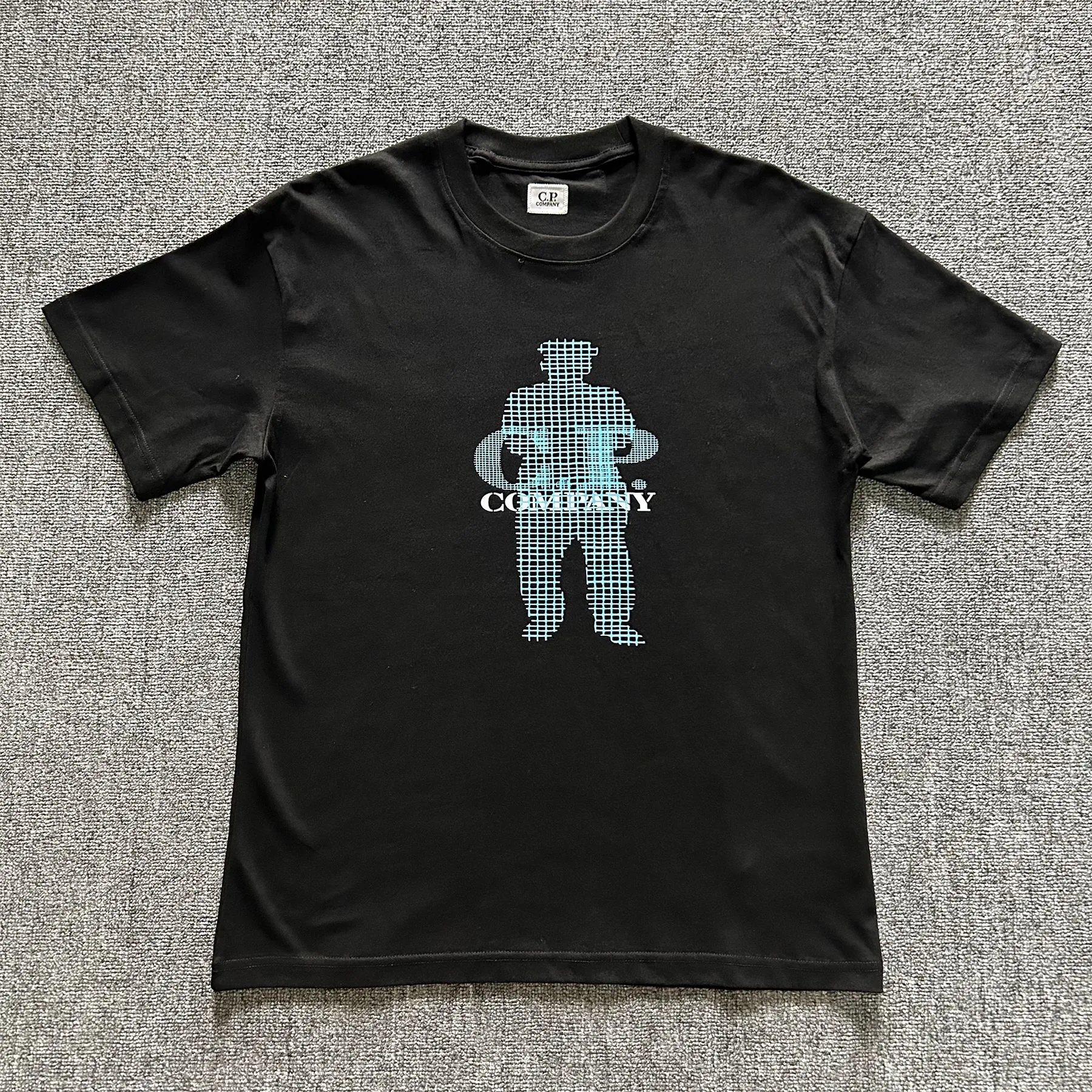 C.P. Company Patch Logo Black T-Shirt - 18