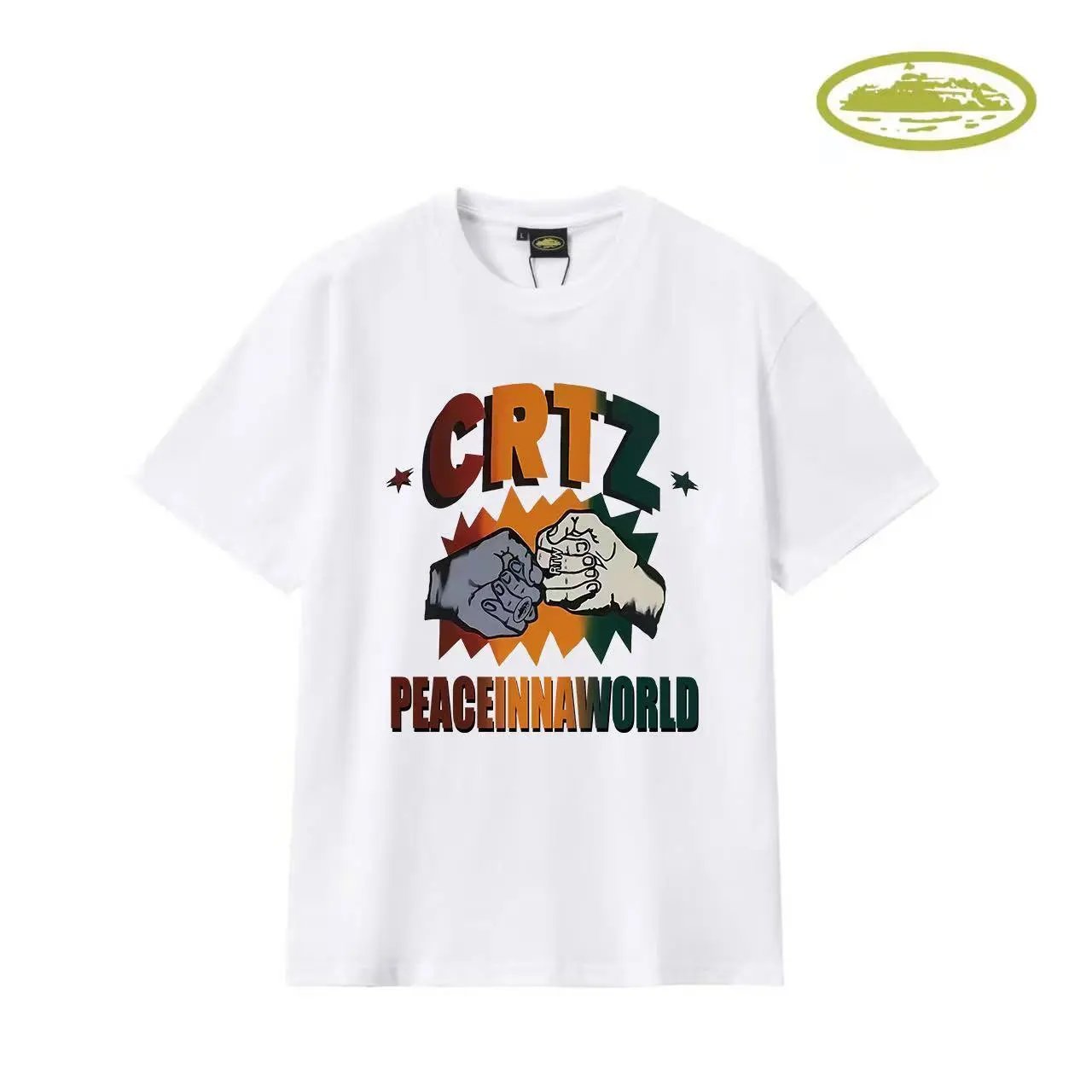 Design Razor Blade Hand Print White T-Shirt - 9