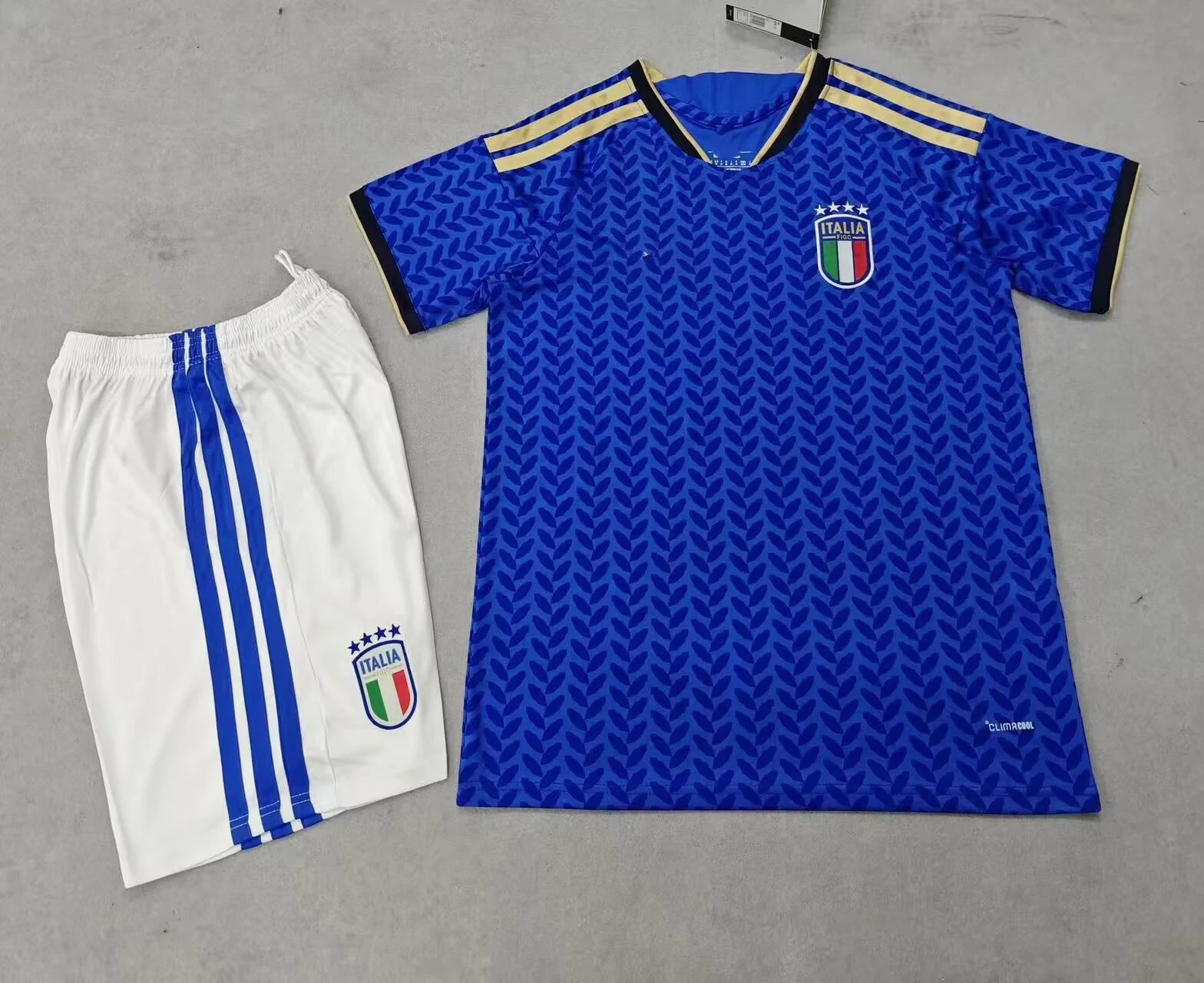 AFA Argentina National Team Home Kit White Blue Stripes Jersey and Black Shorts Sets - 16