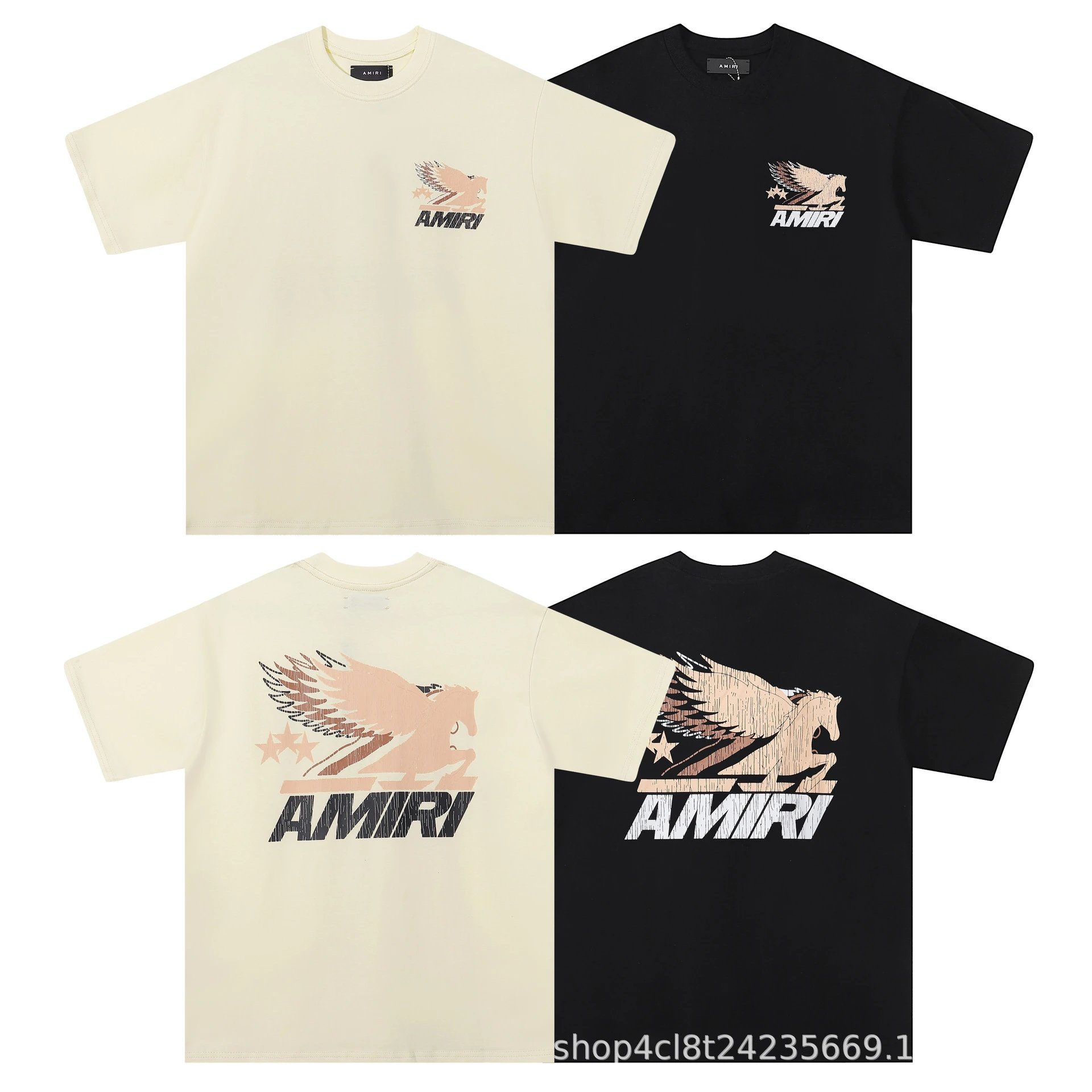 Amiri AMIRI Logo Print Black T-Shirt - 10
