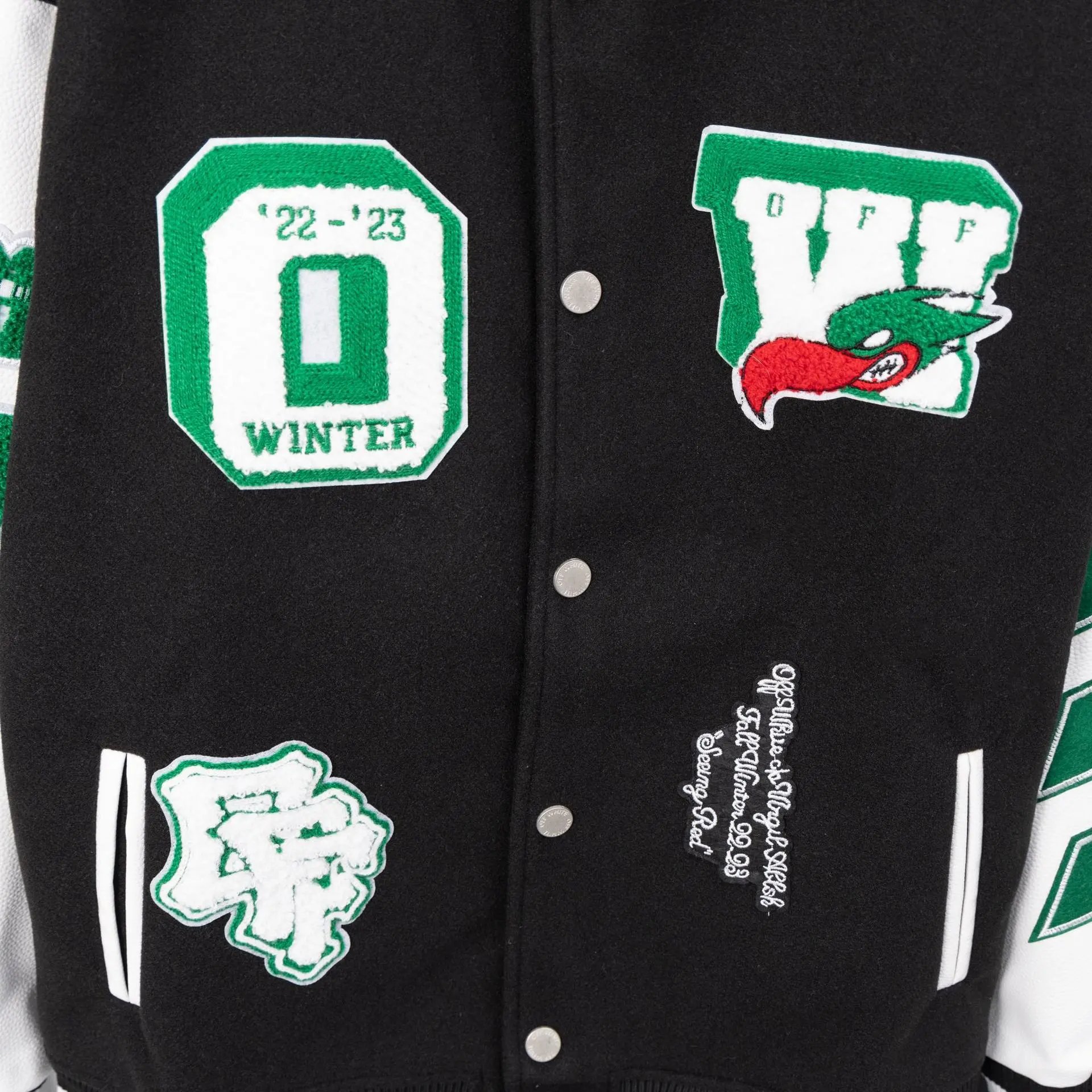 Off-White x Pitbull Varsity Jacket Red Outerwear - 35