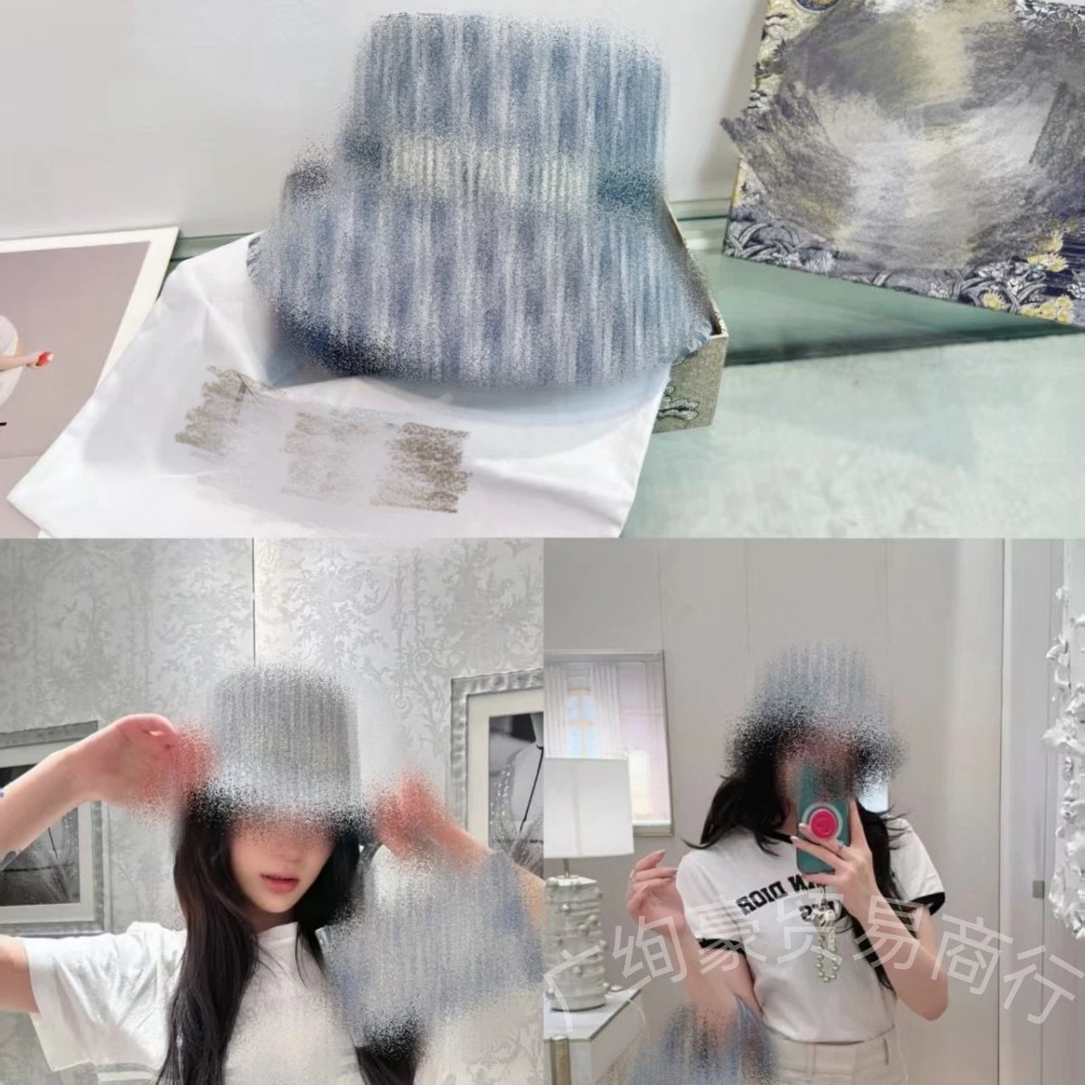 Dior Oblique Print Bucket Hat Gray - 9