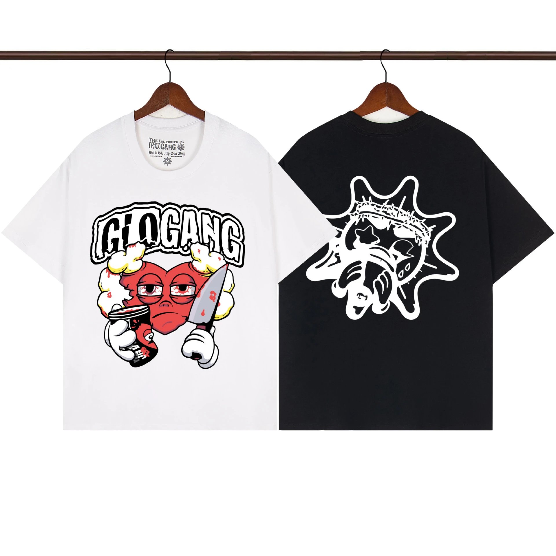 Design The Glorious Gang Skull Graphic White T-Shirt T-Shirts - 2
