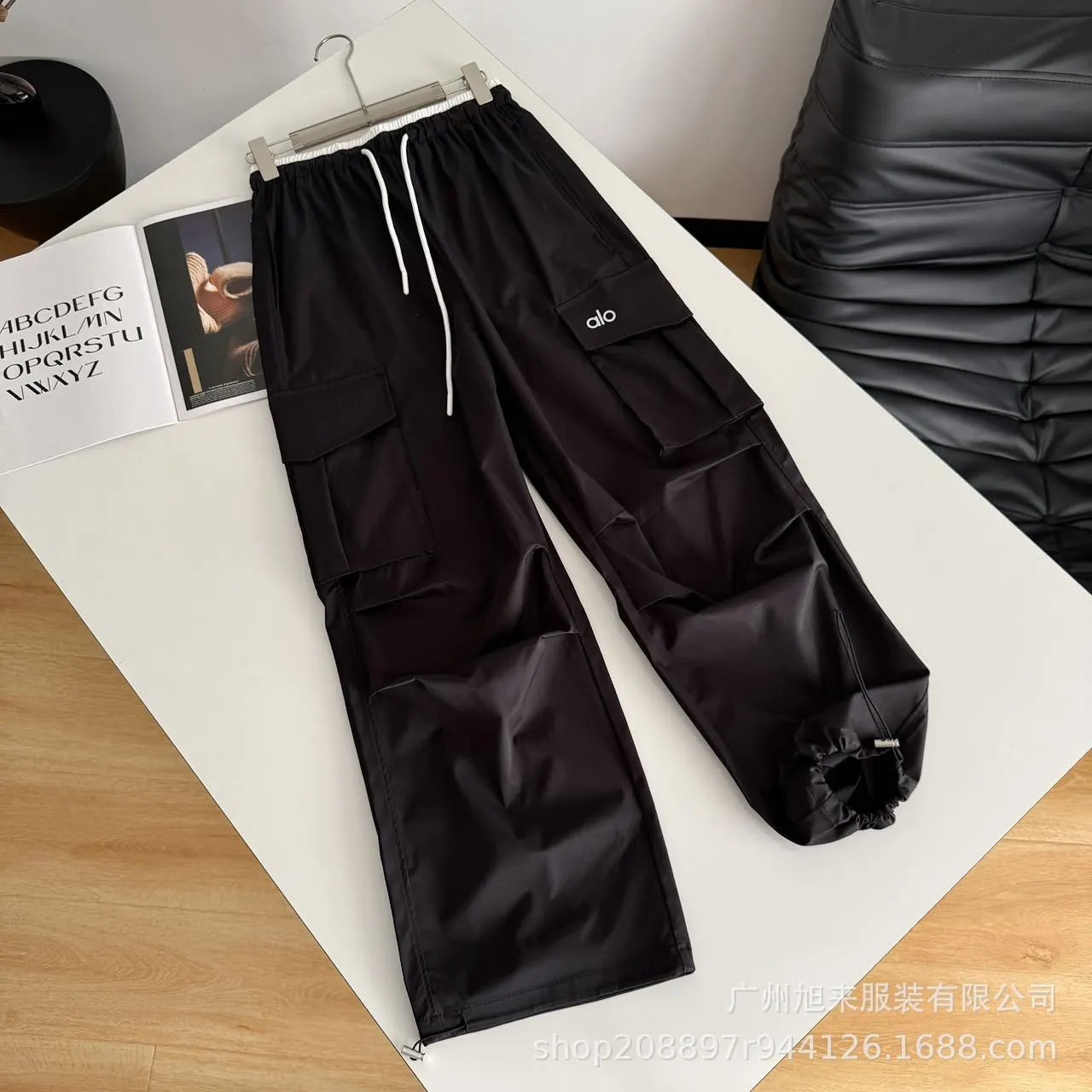 Alo Cargo Pants Light Gray - 4