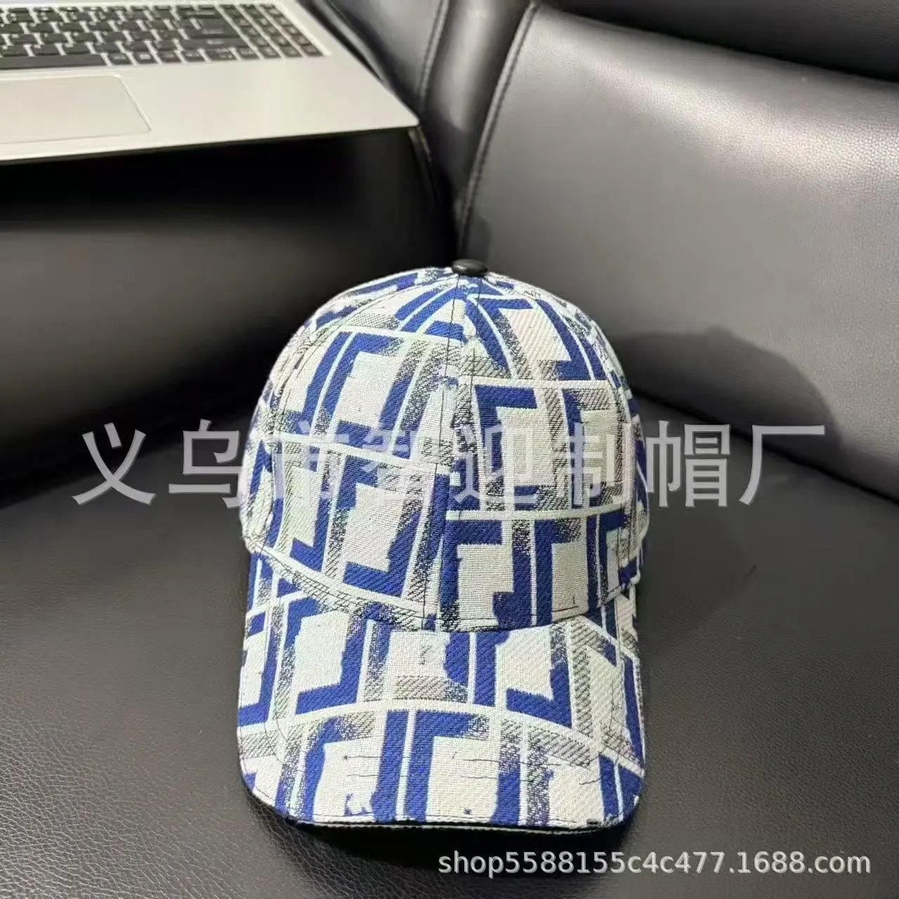 Design Abstract Geometric Print Baseball Cap - 8