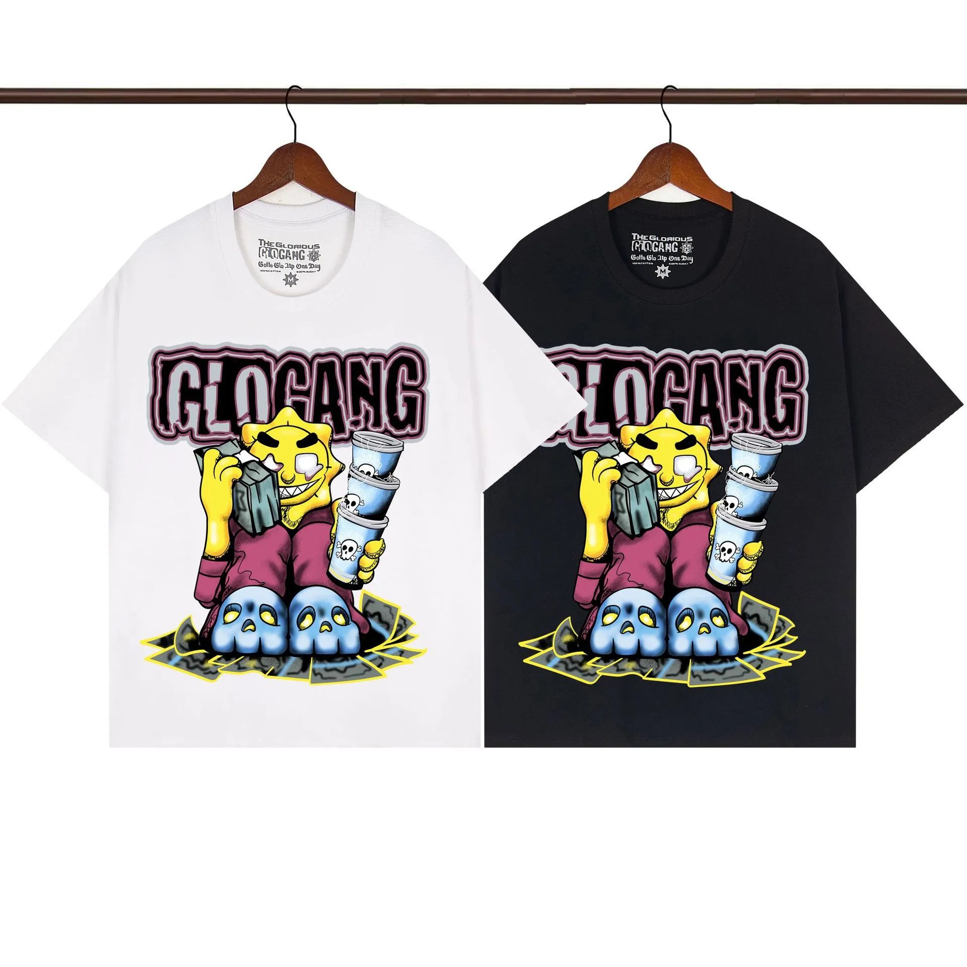 Design The Glorious Gang Skull Graphic White T-Shirt T-Shirts - 13