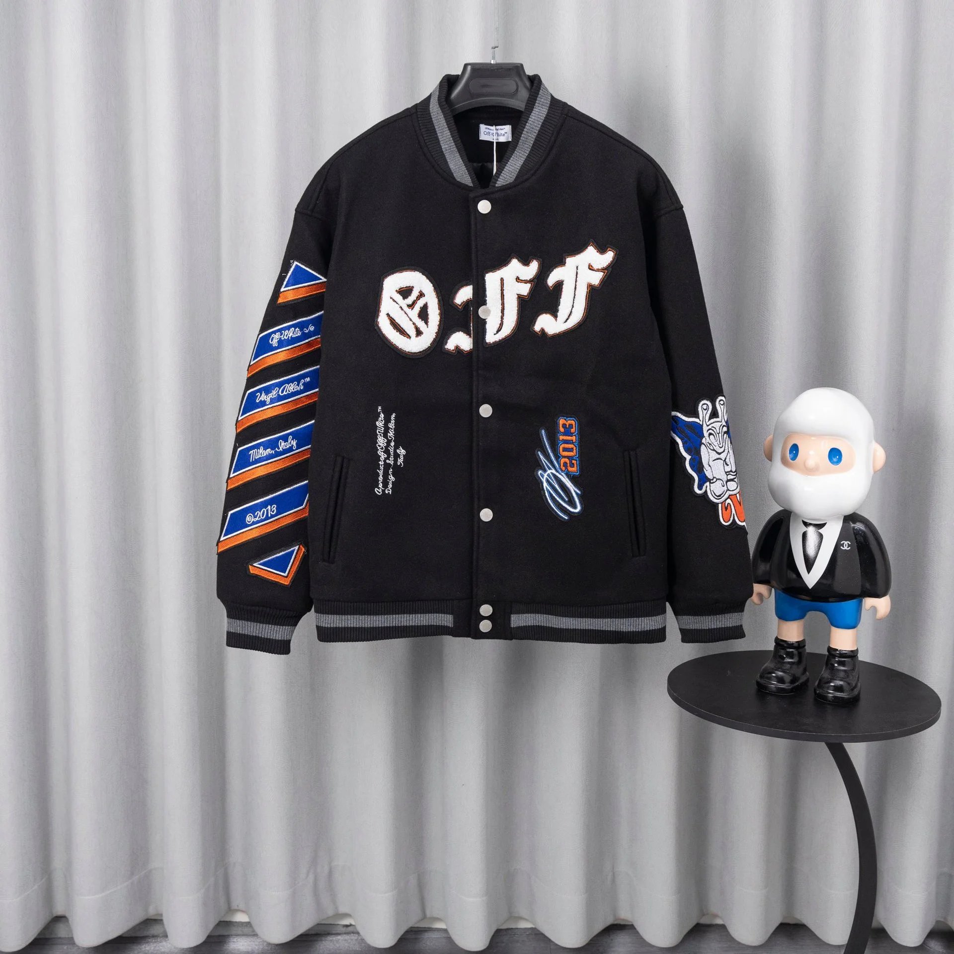 Off-White x Pitbull Varsity Jacket Red Outerwear - 13