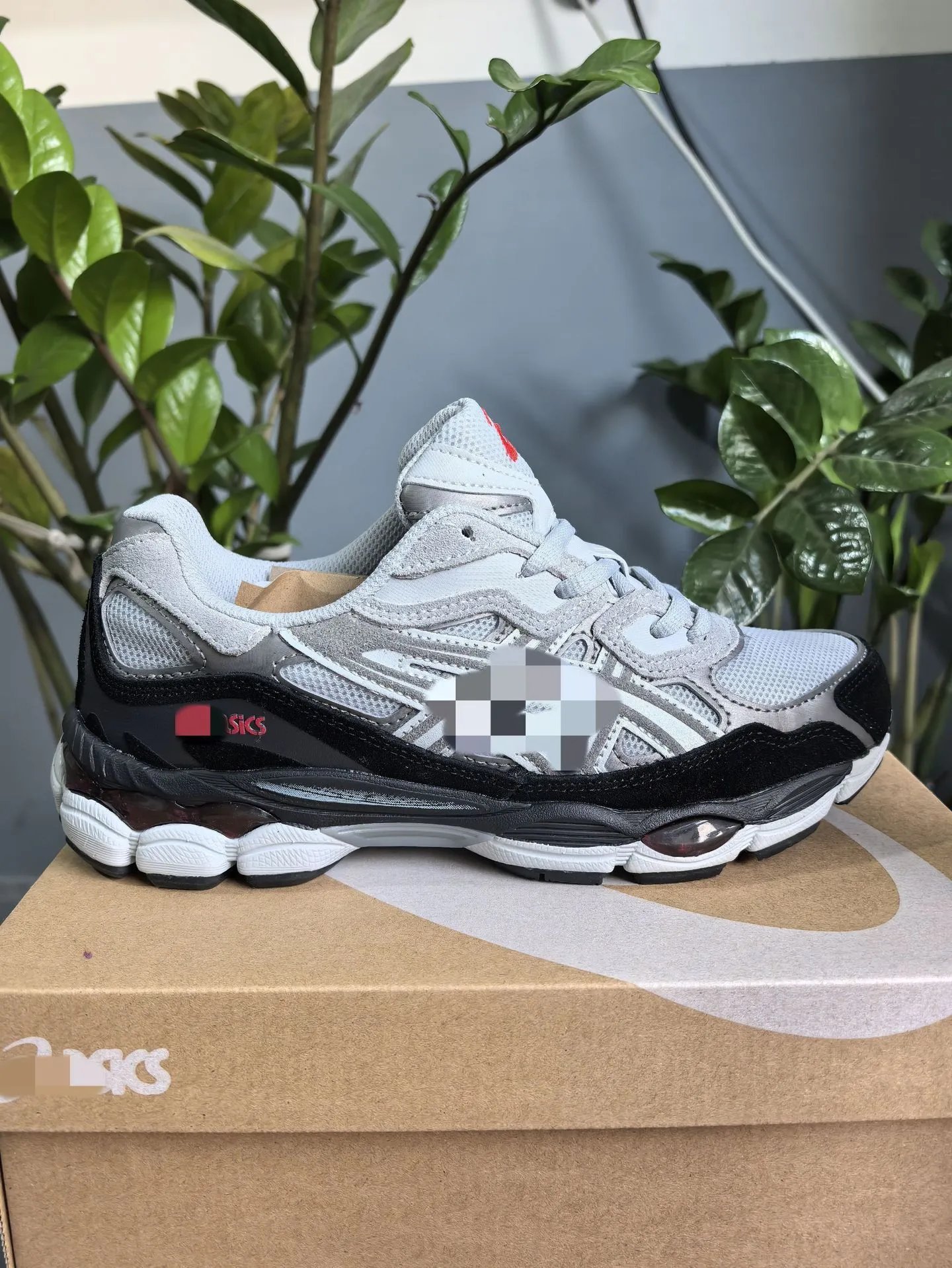 Asics Gel-Kayano 14 Black Silver Running Shoes - 6