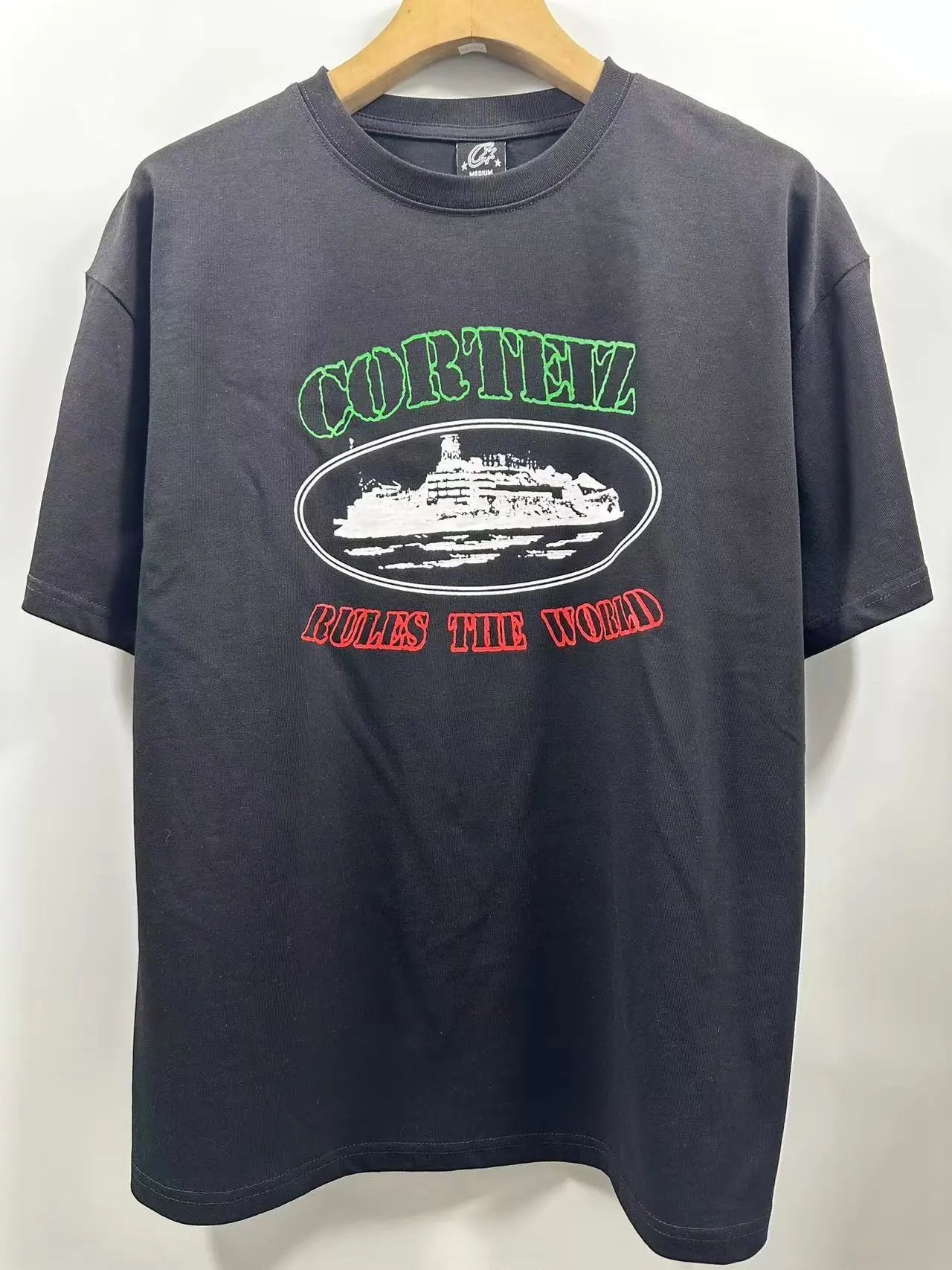 Design Vintage Ship Logo Olive T-Shirt - 12