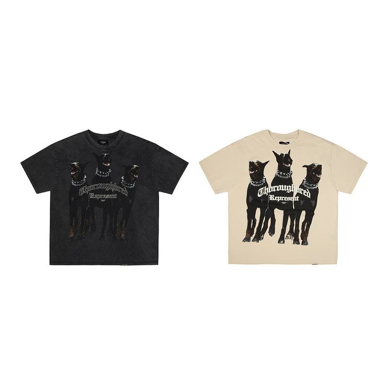 Represent Destructive Appetite Crocodile Graphic T-Shirt Black - 16