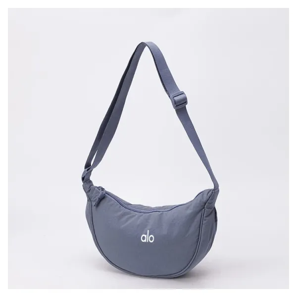 Alo Saddle Bag Dusty Blue Crossbody Bag - 1