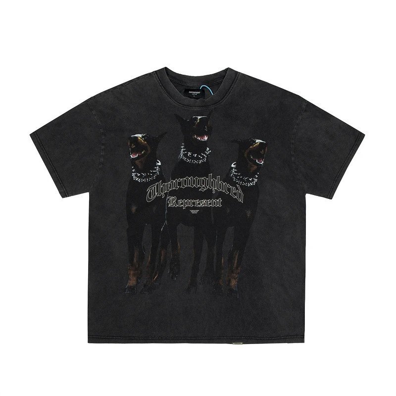 Represent Destructive Appetite Crocodile Graphic T-Shirt Black - 19