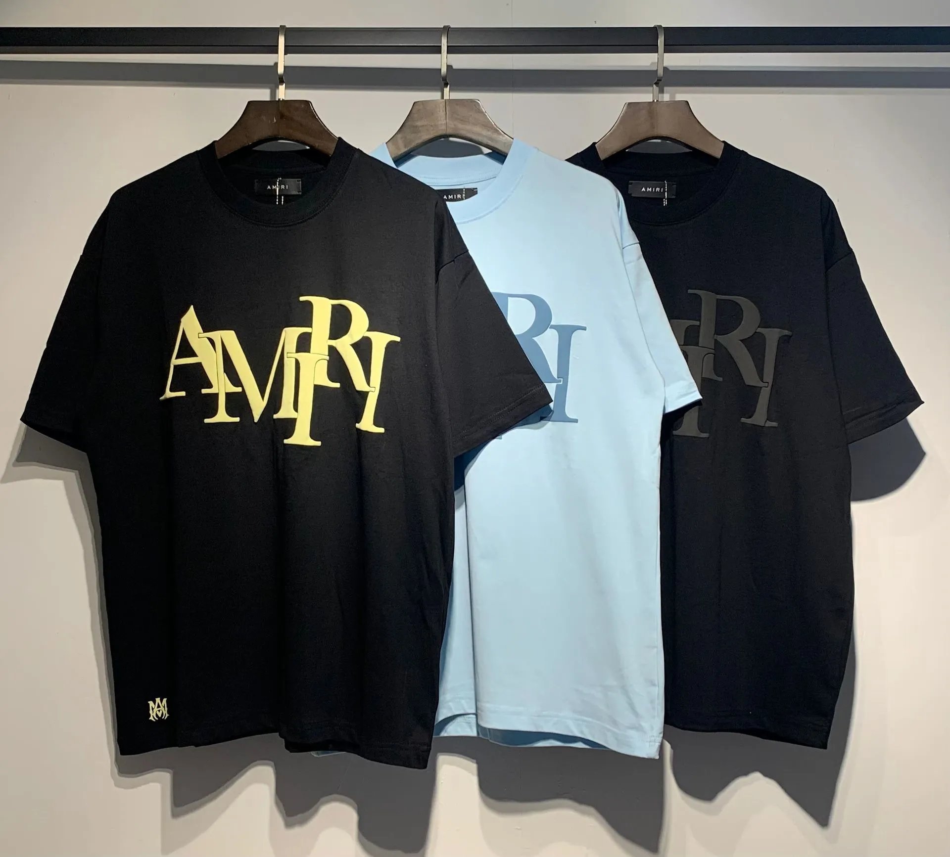 Amiri AMIRI Logo Print Black T-Shirt - 19