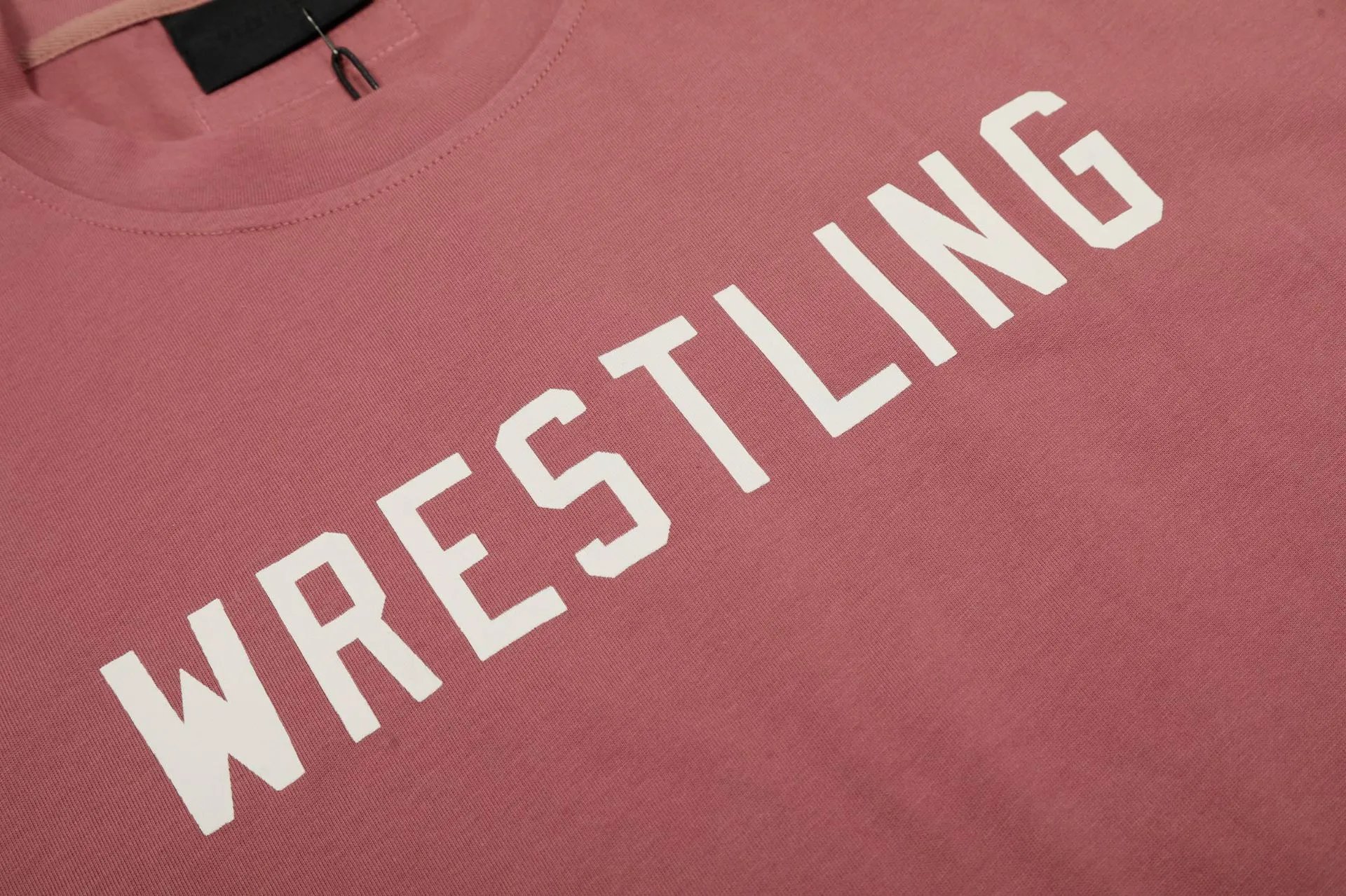 Design Wrestling Bold Print Black T-Shirt - 17
