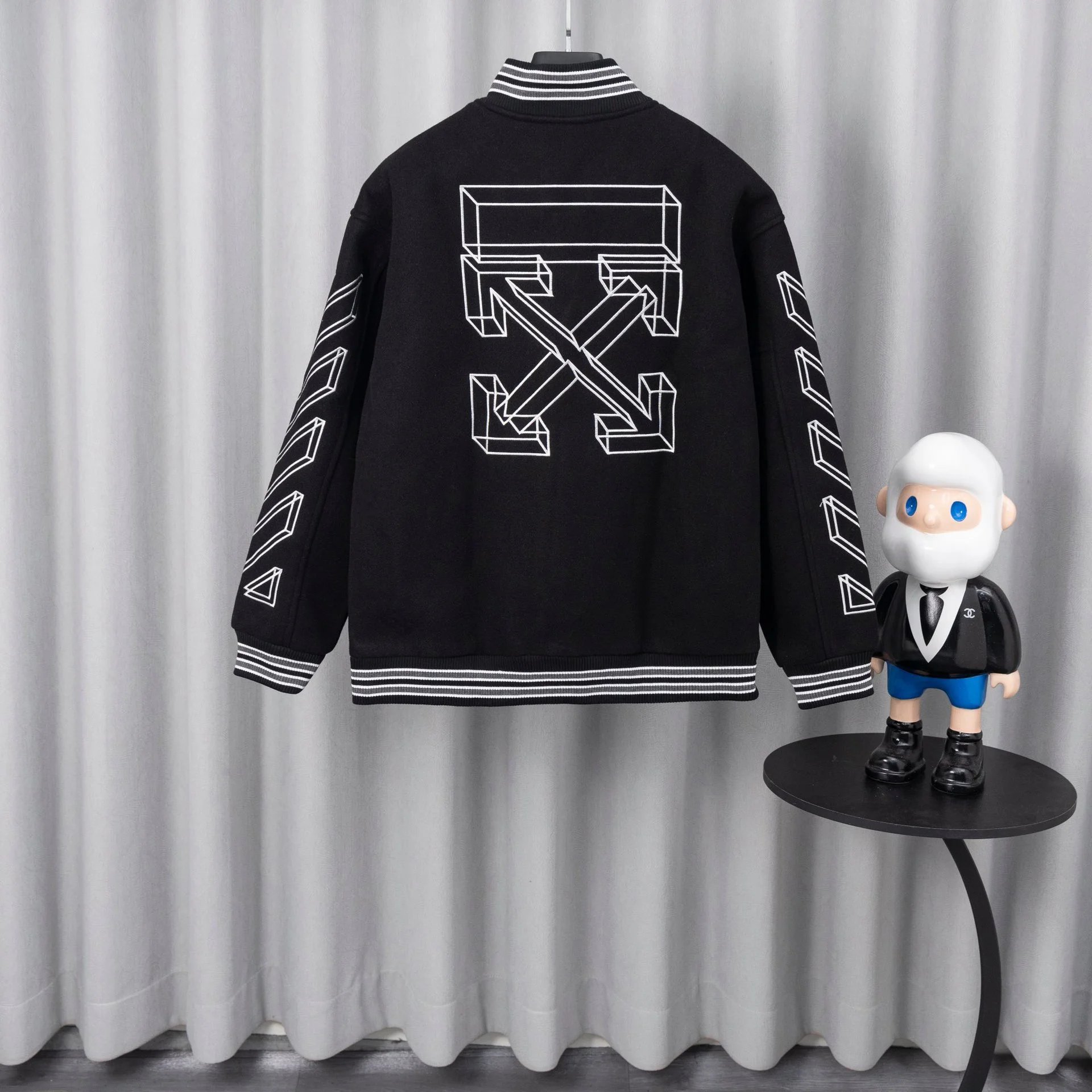 Off-White x Pitbull Varsity Jacket Red Outerwear - 26