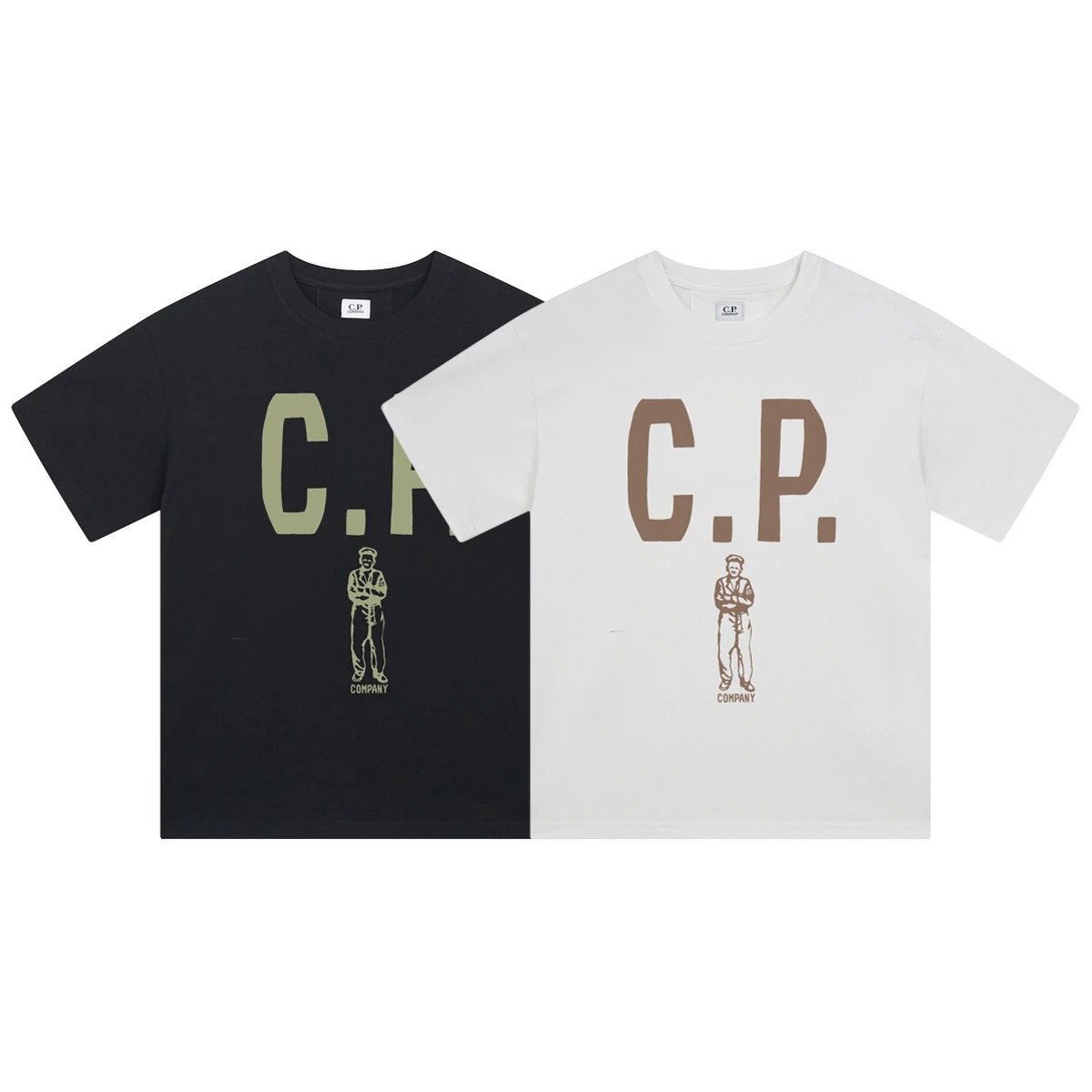 C.P. Company Patch Logo Black T-Shirt - 45