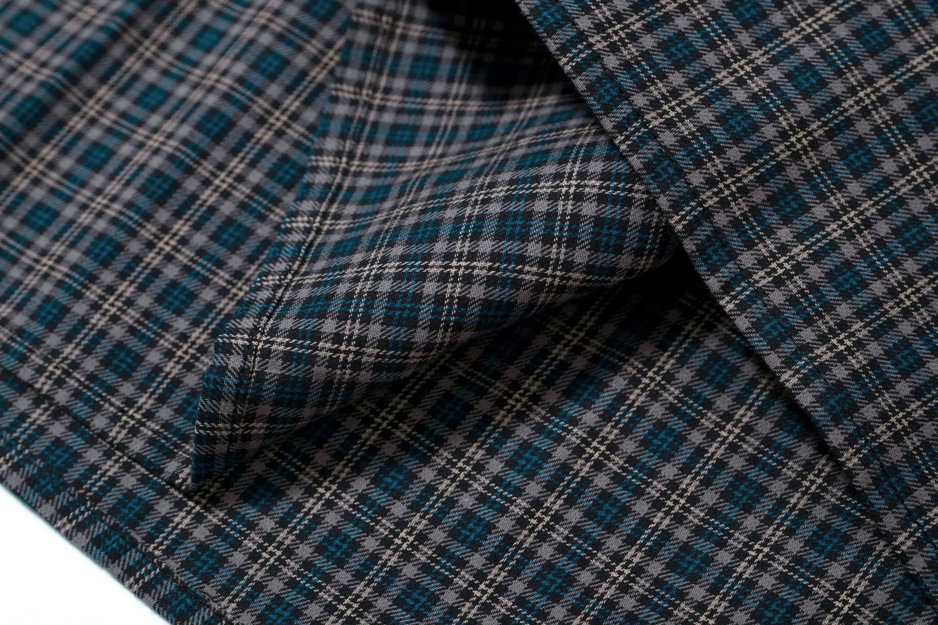 Acne Studios Plaid Shirt with Contrast Sleeves Red Beige - 14