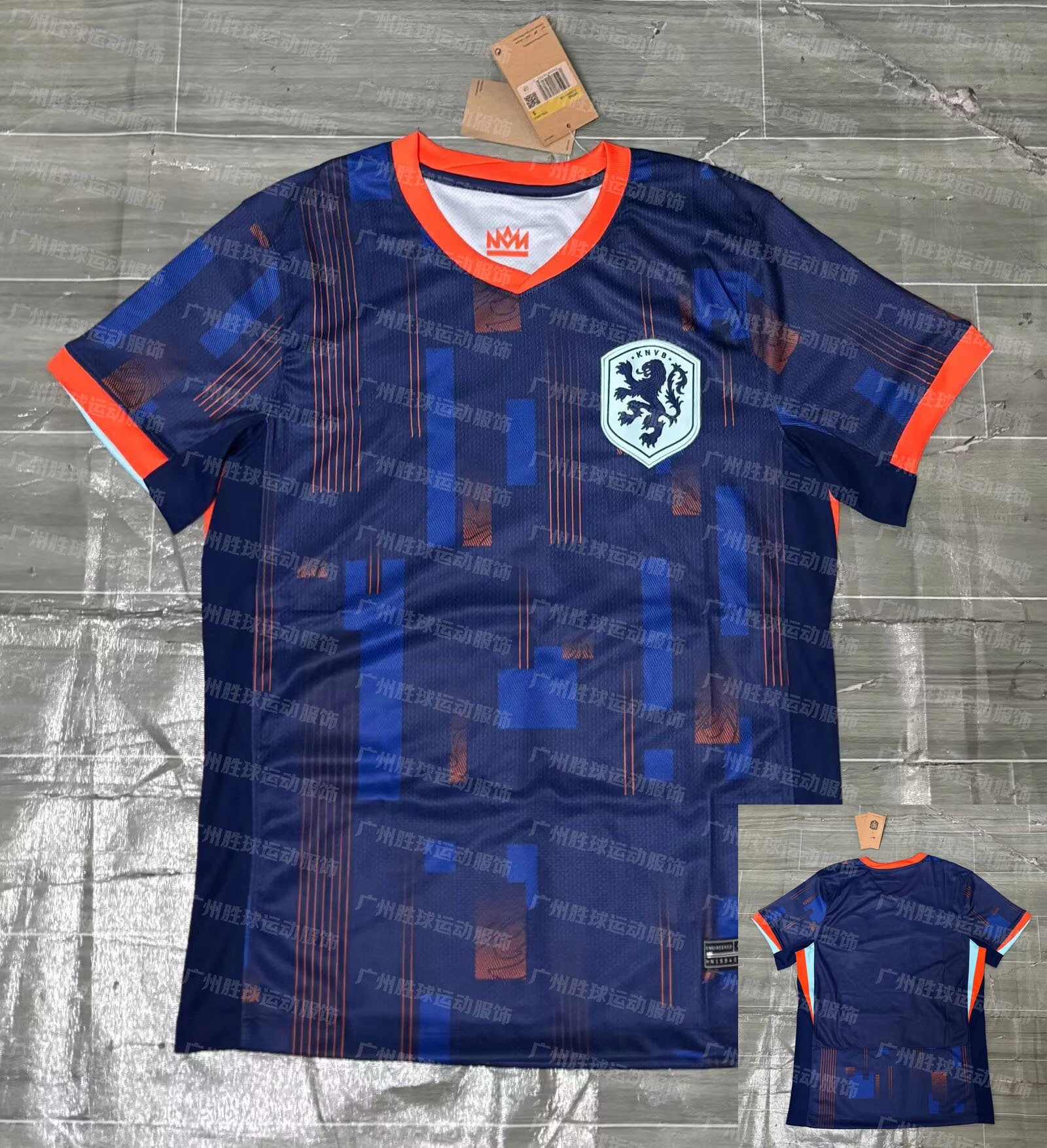 Design Spain National Team Away Jersey Light Blue Patterned Football Jersey - 15