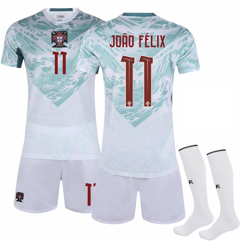 Portugal National Team João Félix #11 Away Jersey White - 6
