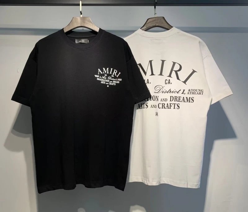 Amiri AMIRI Logo Print Black T-Shirt - 26