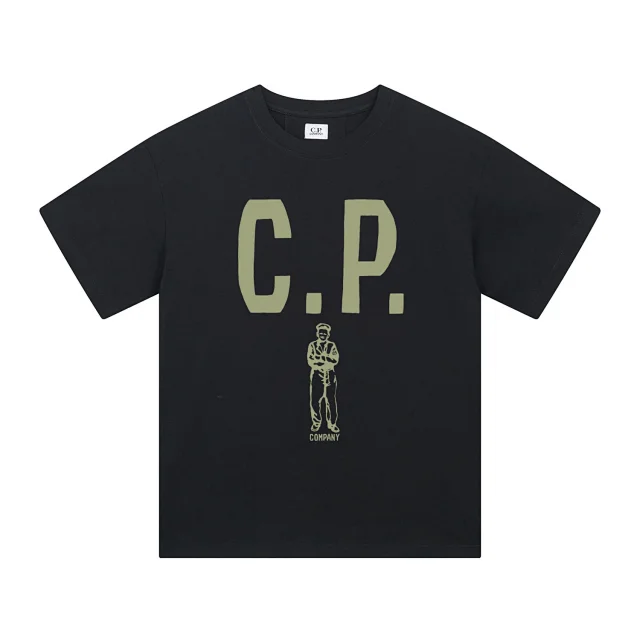 C.P. Company T-Shirts Logo Print Crewneck Short-Sleeve T-Shirt product detail image 46