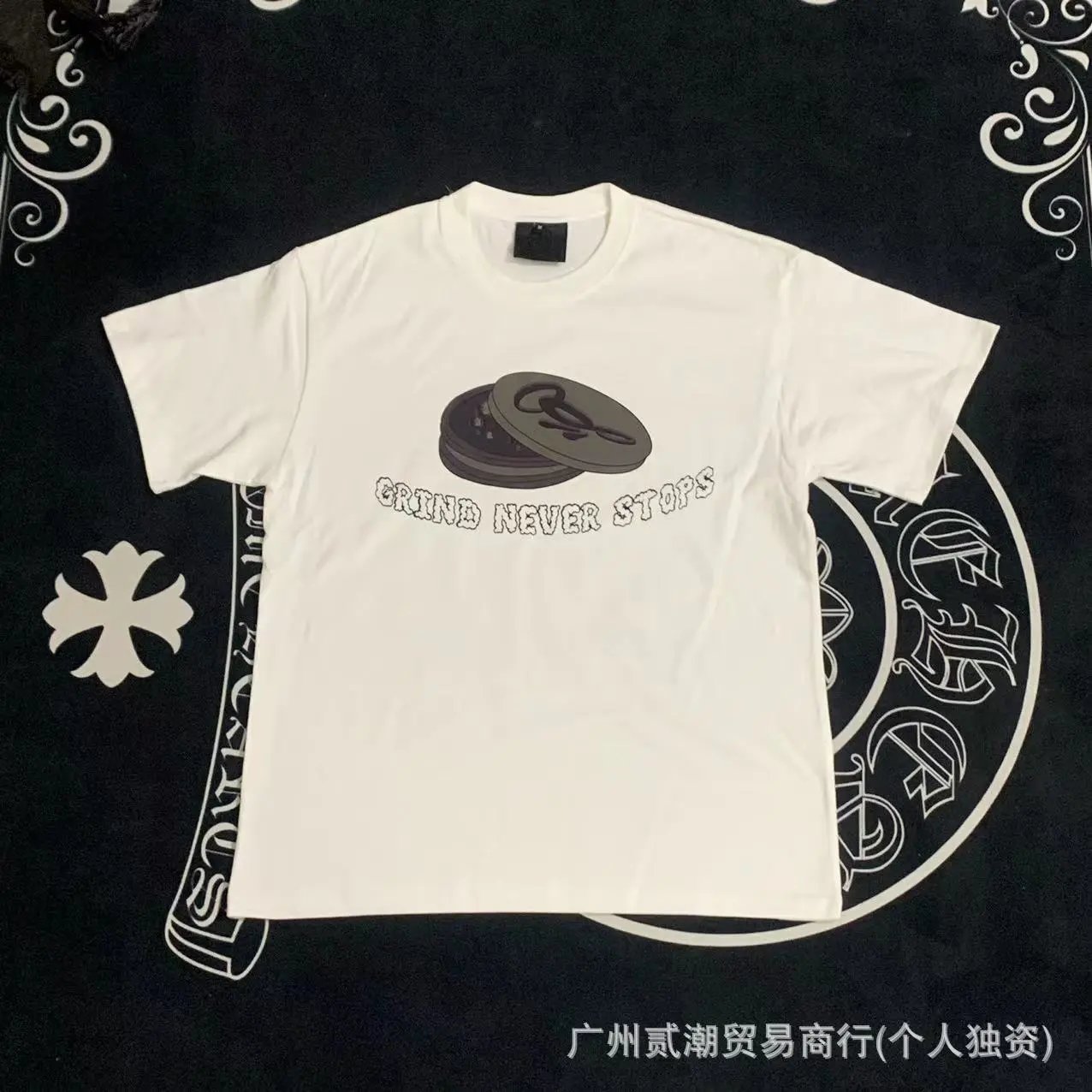 Design Tropical Palm Print Graphic T-Shirt White - 12