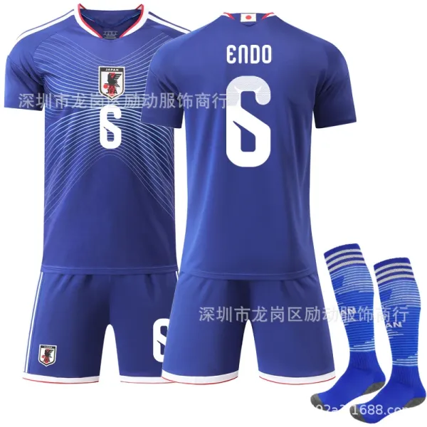 Japan Football Association 2022 Home Kit Blue Jersey Set - 1
