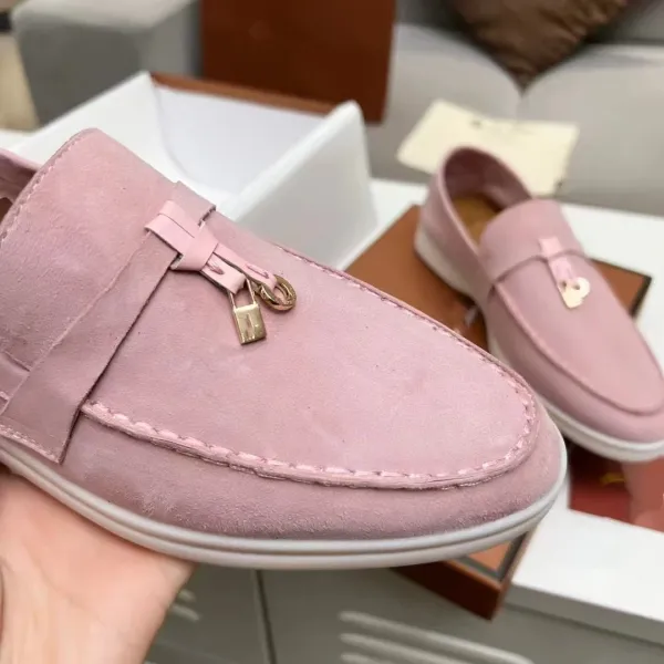 Hermès Oran Loafer Pink Suede Loafers - 1