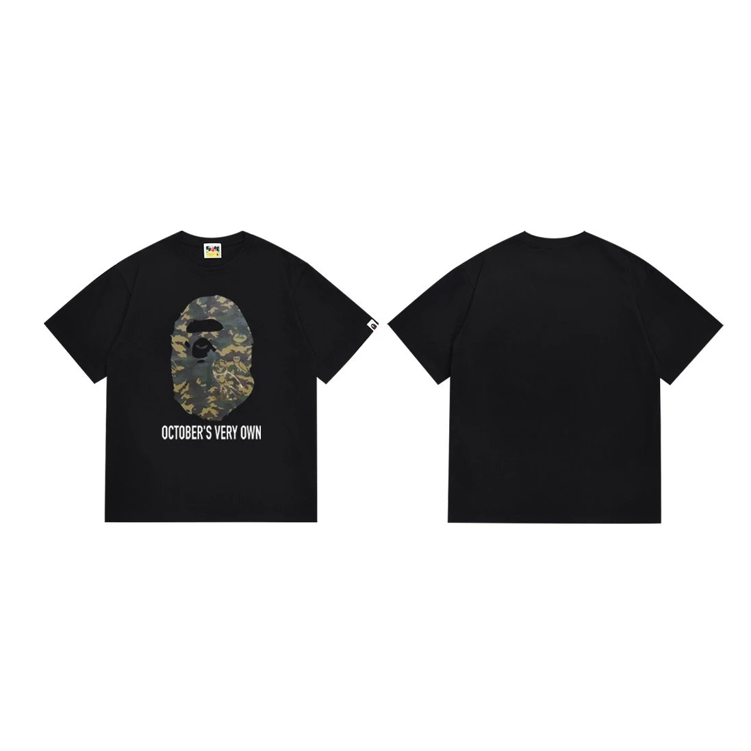 A Bathing Ape Pixel Camo Ape Head White T-Shirt - 22