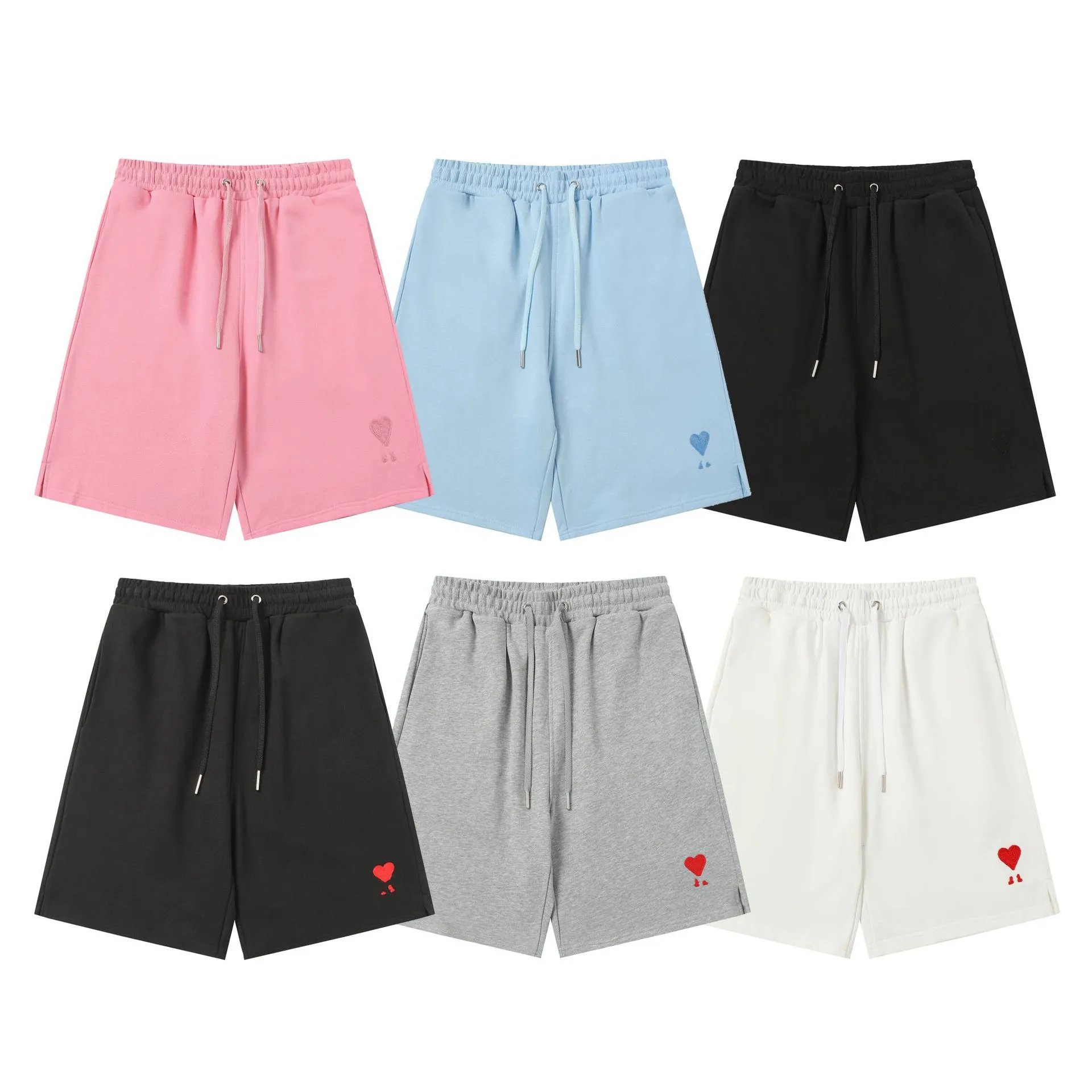 Design Heart Balloon Embroidered Sweatshorts Gray Shorts - 2