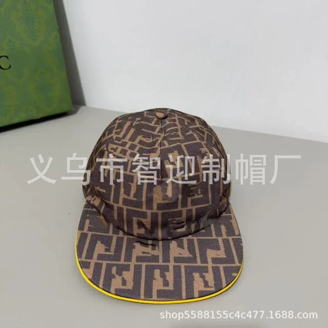 Unbranded Hats Curved-Brim Geometric Monogram-Print Baseball Cap product detail image 3