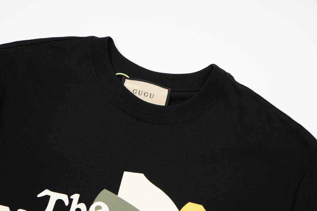 Gucci GUGU x The North Face Graphic Print Black T-Shirt T-Shirts - 14