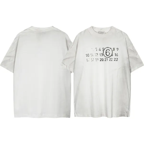 Maison Margiela Replica Numbered T-Shirt White - 1