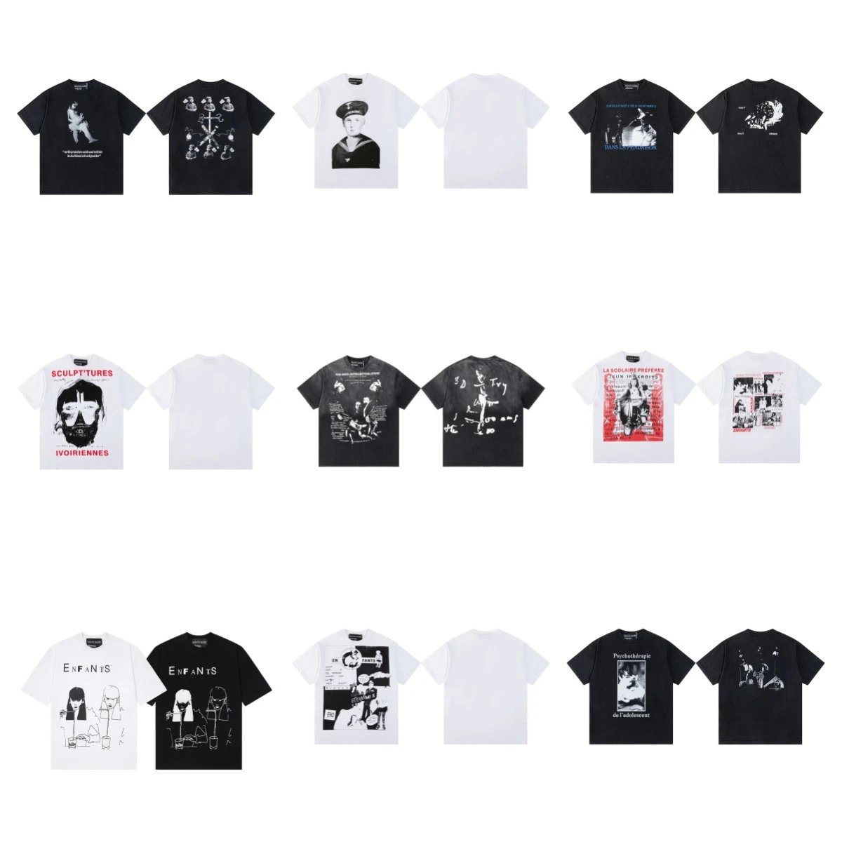 Enfants Riches Déprimés Enfants Graphic Print T-Shirt White / Black - 3