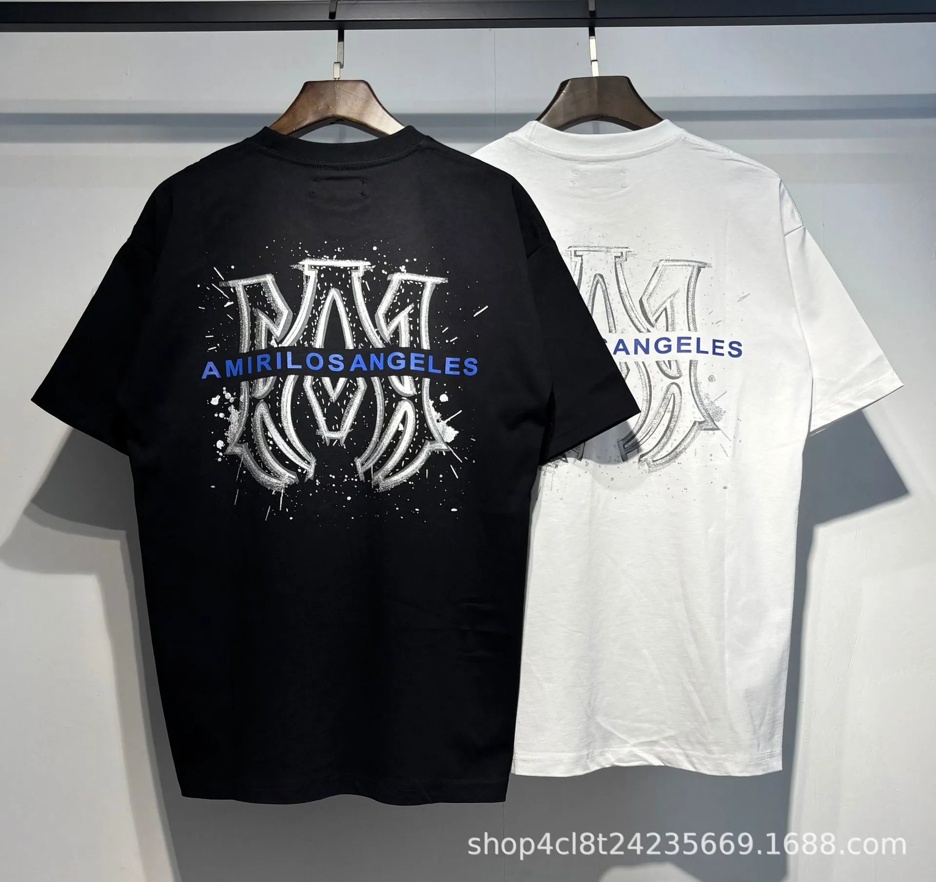 Amiri AMIRI Logo Print Black T-Shirt - 41