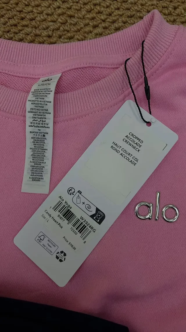 Alo Matching Sets Crewneck sweatshirt and drawstring jogger set product detail image 18