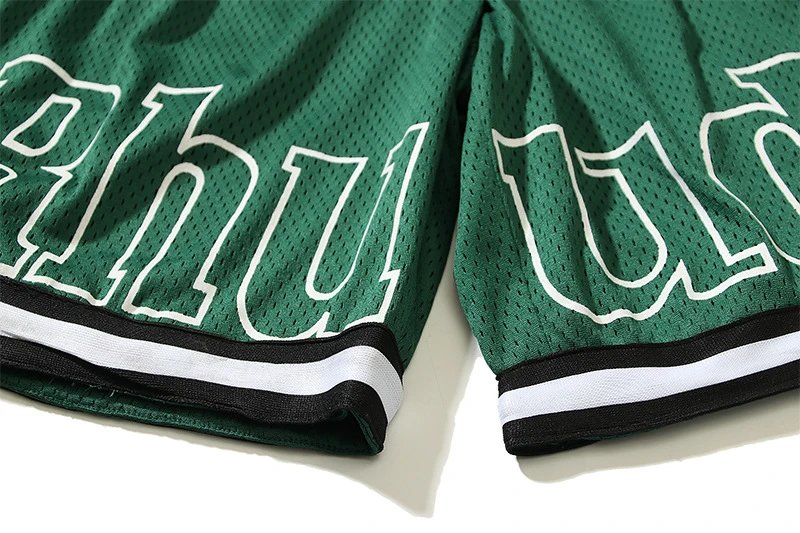 Rhude Mesh Basketball Shorts Green - 17