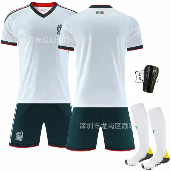 Design Mexico National Team Away Kit White / Green Jersey Set Jersey - 1