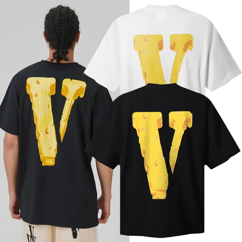 Cheese V T-Shirt Bla
