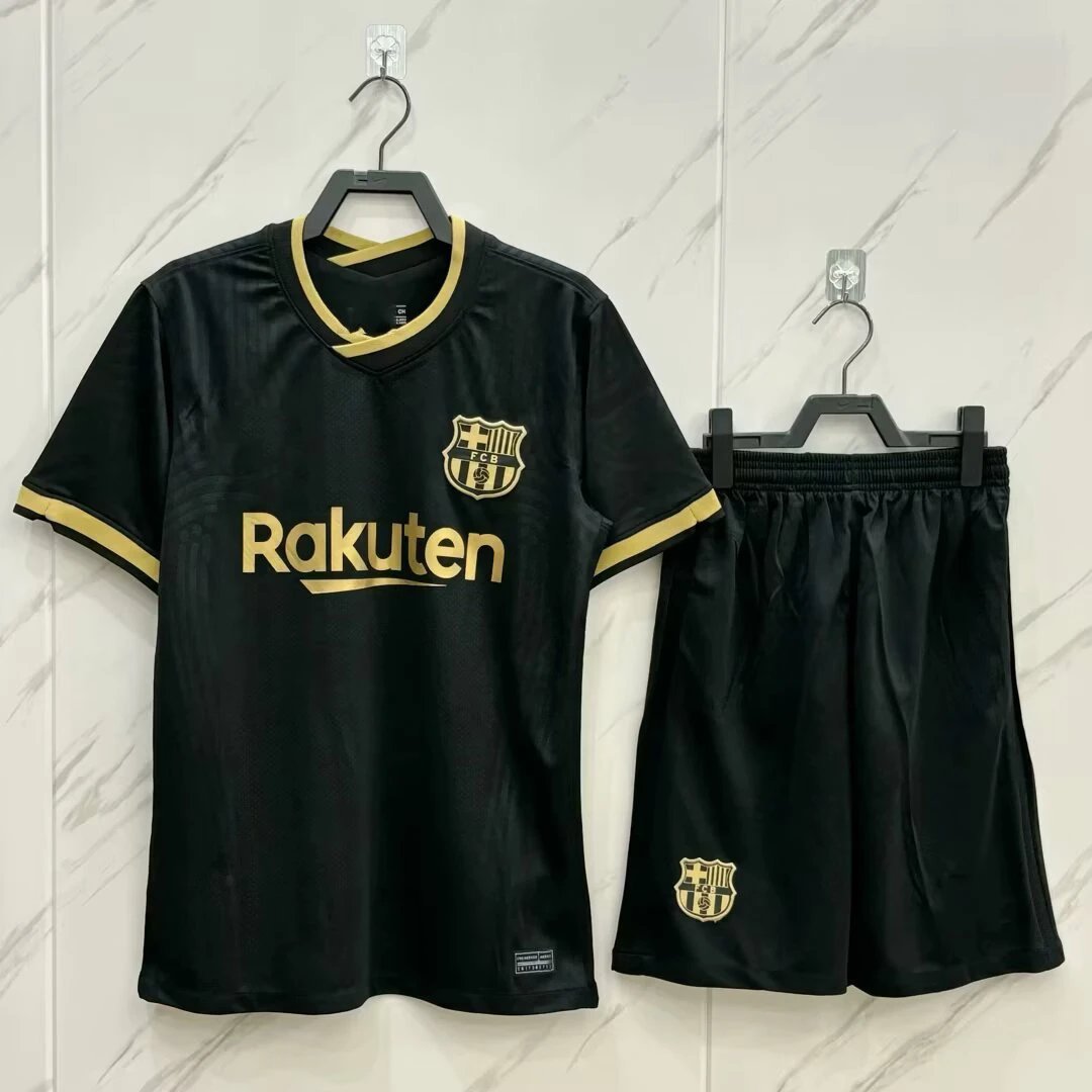Paris Saint-Germain Third Kit Black Jersey and Shorts Set - 5