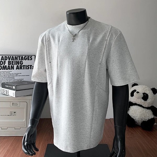 Gray Oversized Short