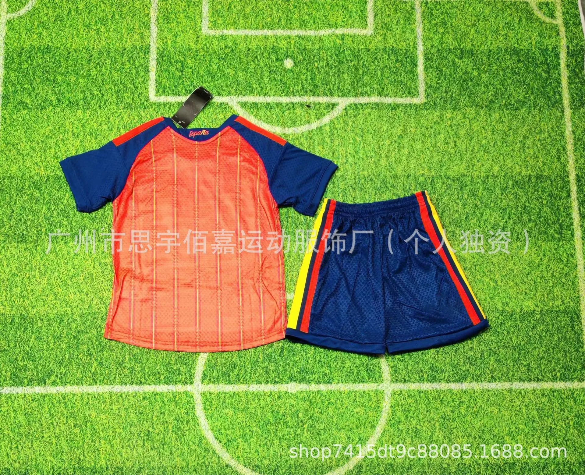 Design Argentina National Team Messi #10 Home Jersey Set Blue and White Stripes Jersey and Shorts Sets - 5