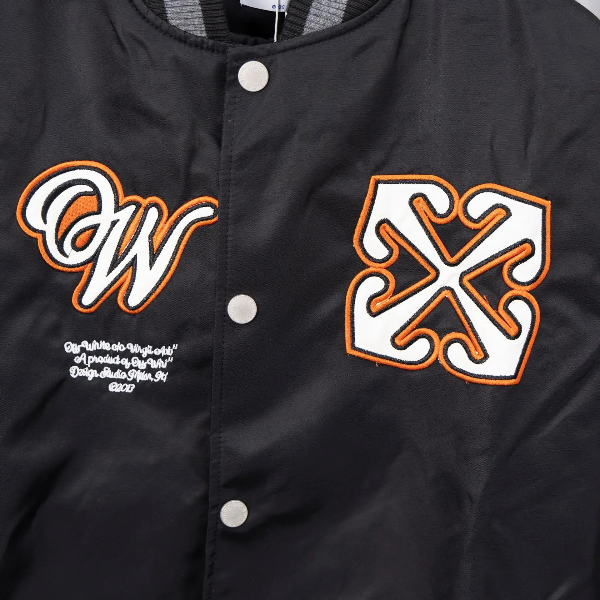 Off-White x Pitbull Varsity Jacket Red Outerwear - 11