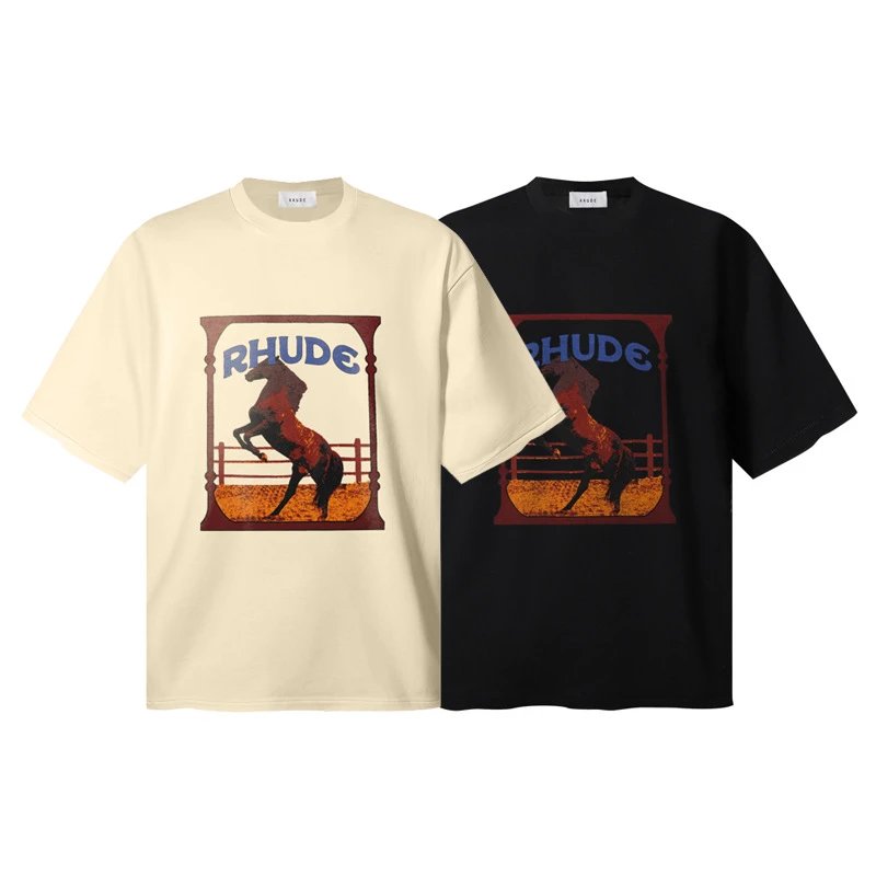 Rhude Horse Print Cr