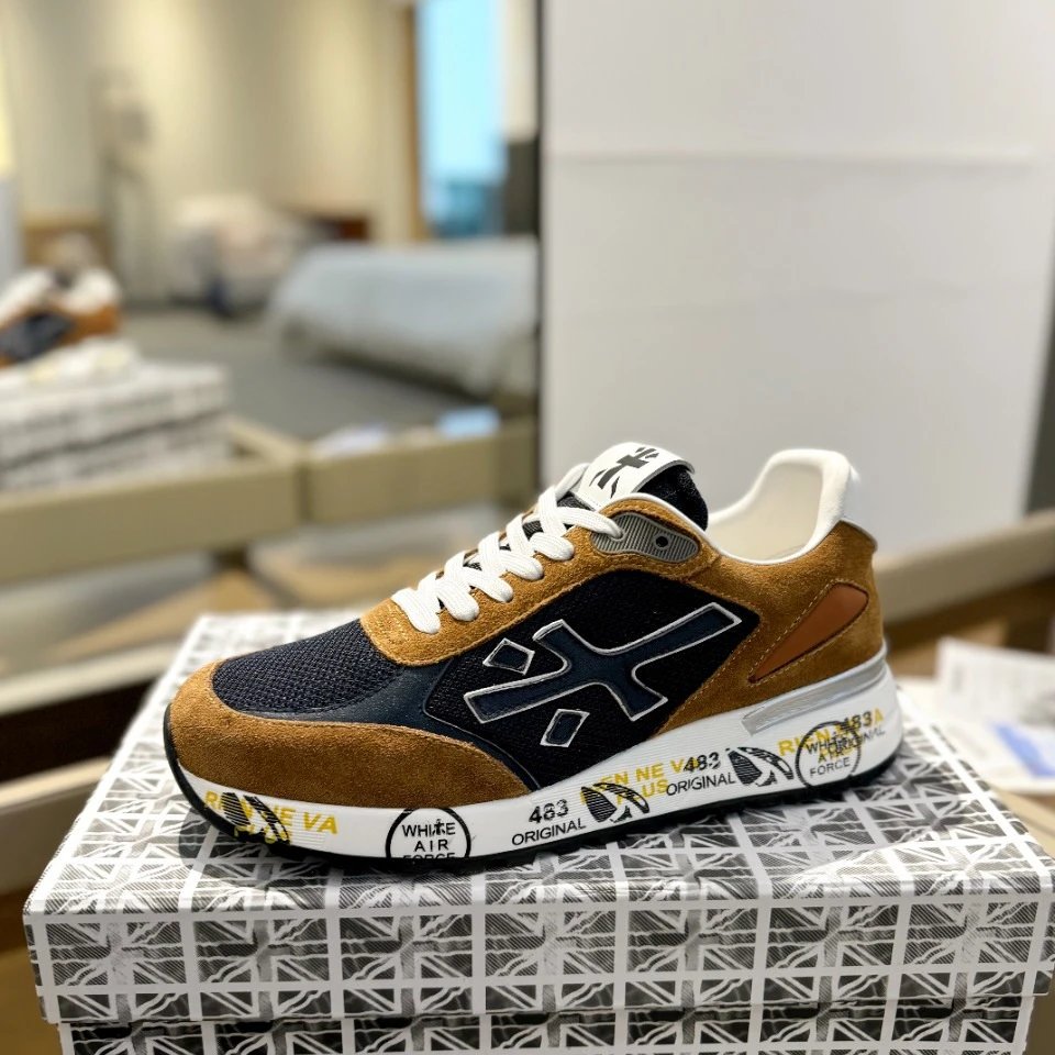 Premiata Sneakers Low-Top Lace-Up Logo with Graphic-Print Sole image 4